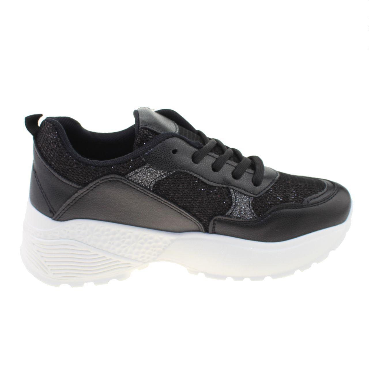 Zapatilla Negro Vía Franca Mujer-1
