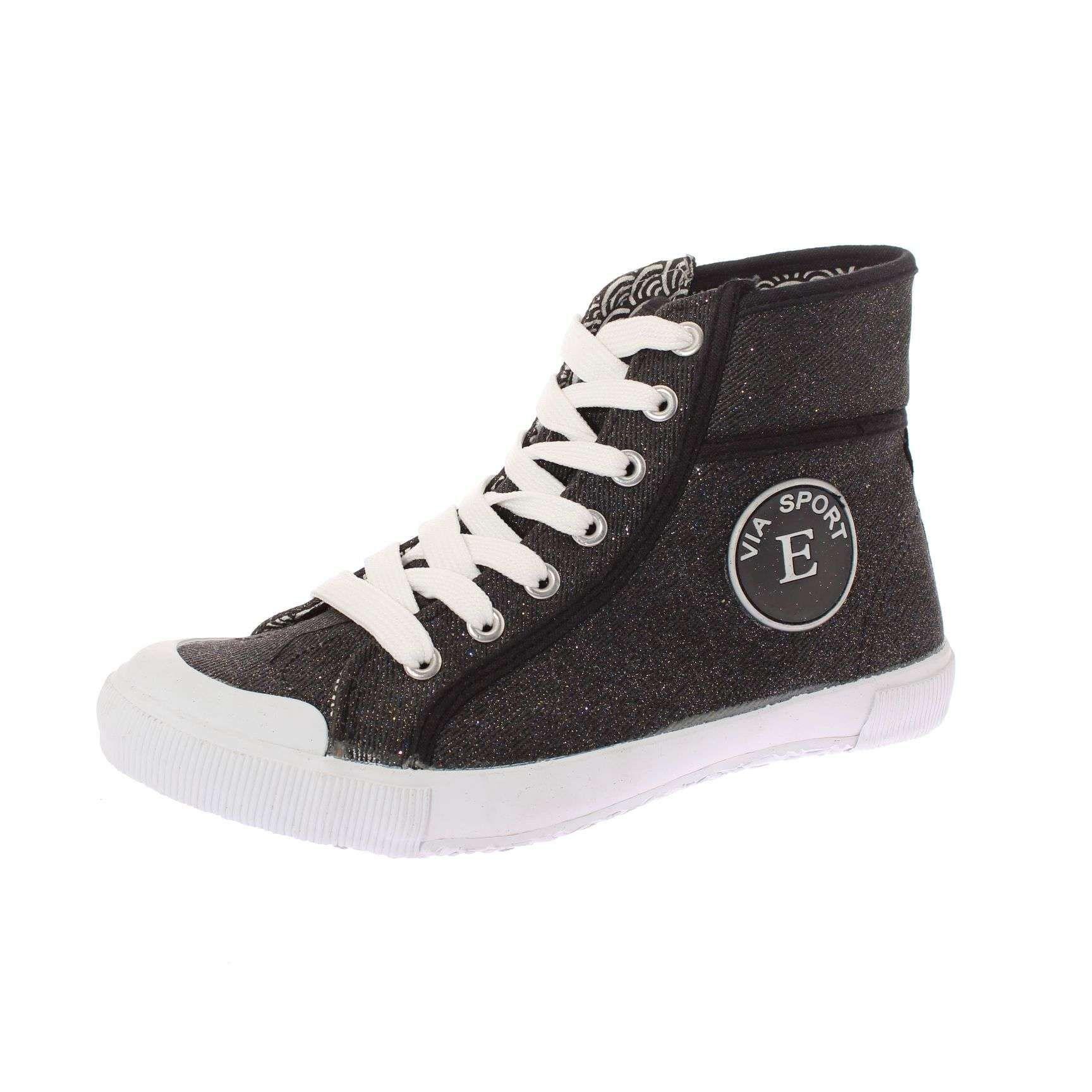 Zapatilla Negro Vía Franca Mujer Art: 5RC28007BLACK-0
