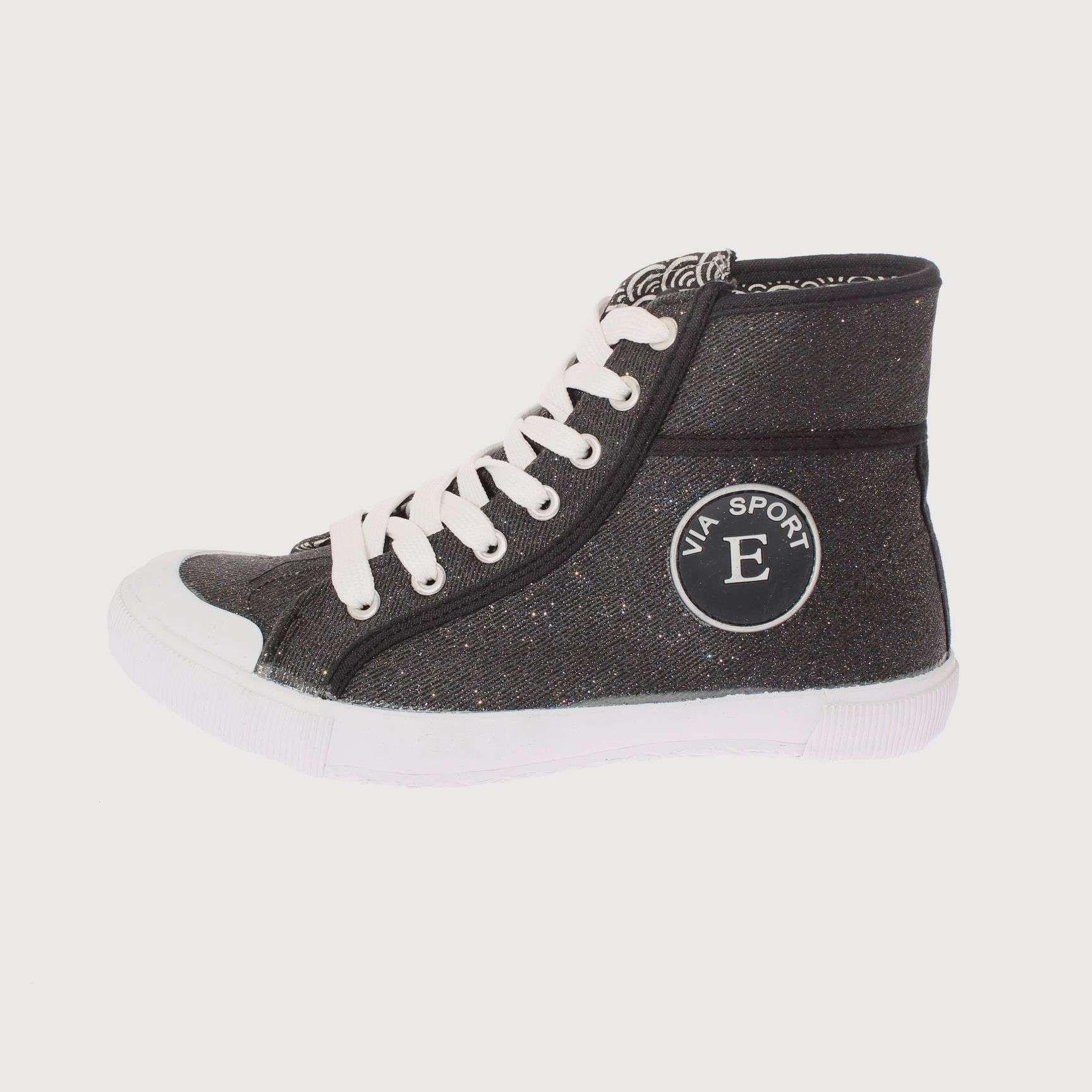Zapatilla Negro Vía Franca Mujer Art: 5RC28007BLACK-1