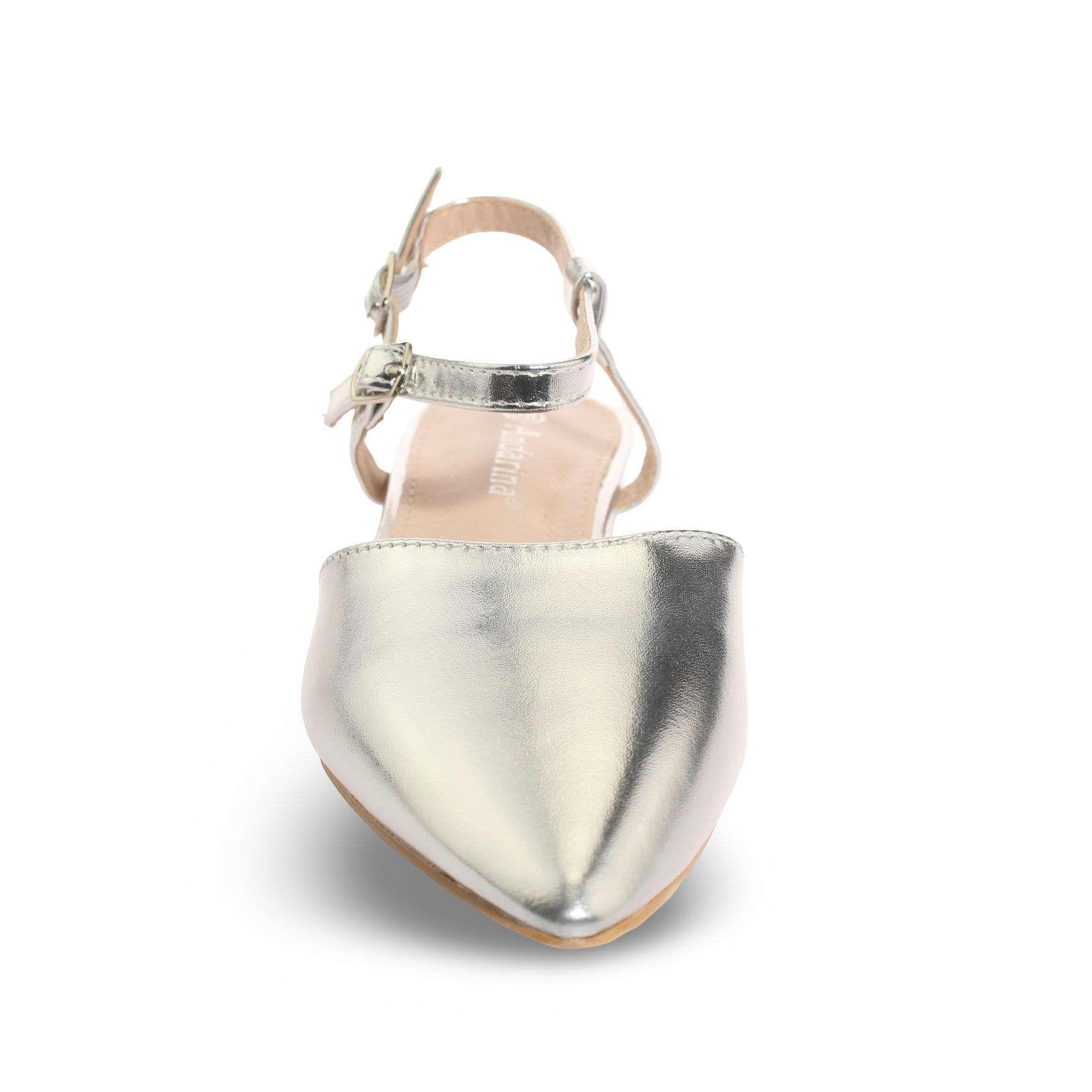 Zapato Plateado Vía Franca Mujer Art: 5DR-0053PLATA-3