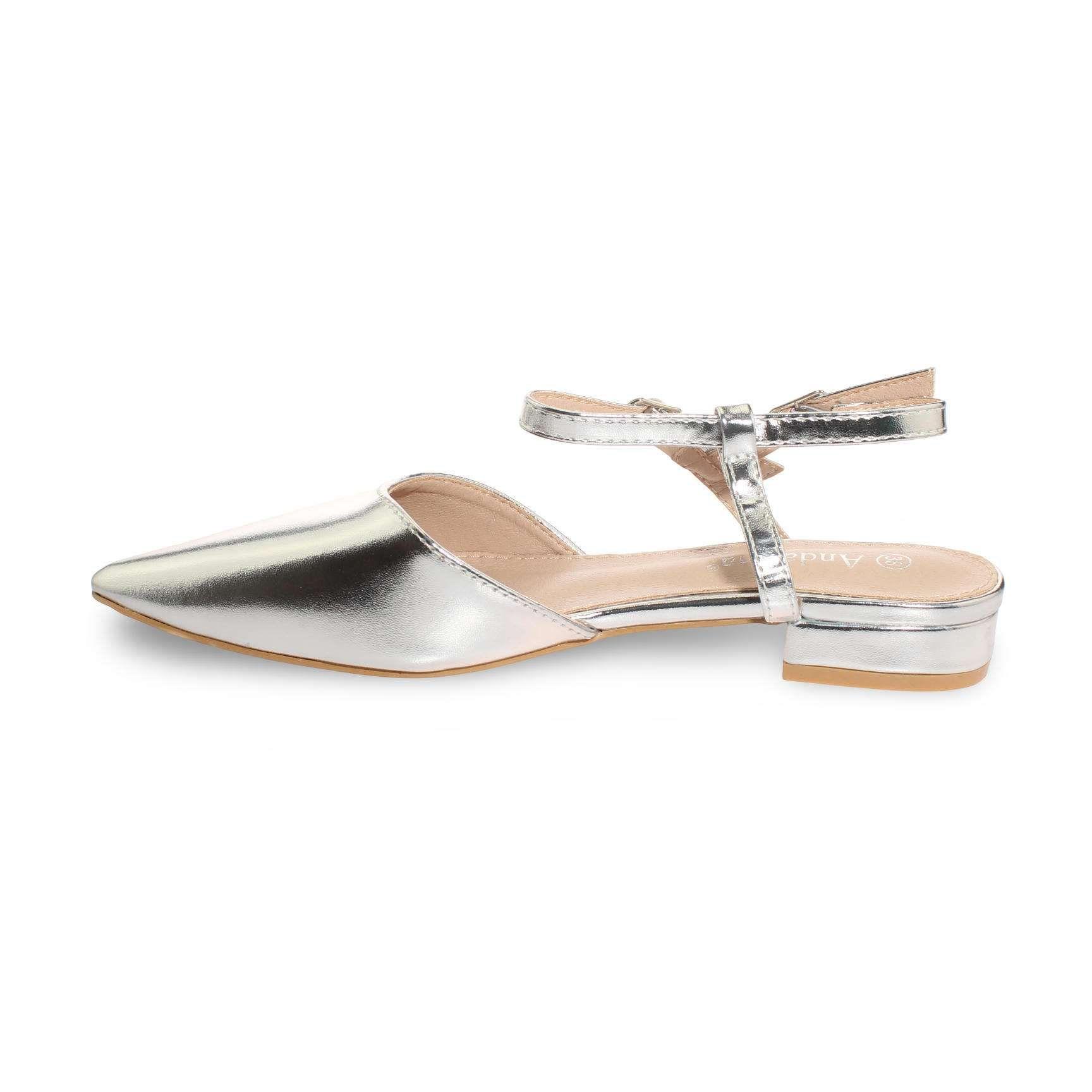 Zapato Plateado Vía Franca Mujer Art: 5DR-0053PLATA-4