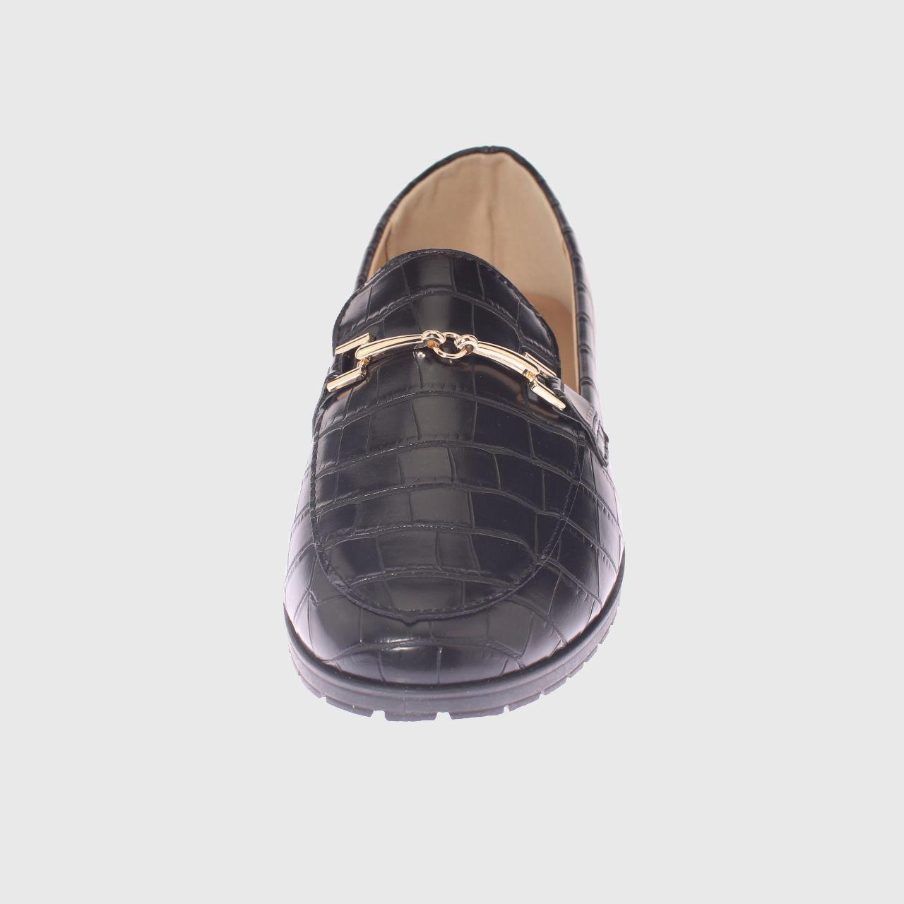 Mocasín Negro Vía Franca Mujer-2