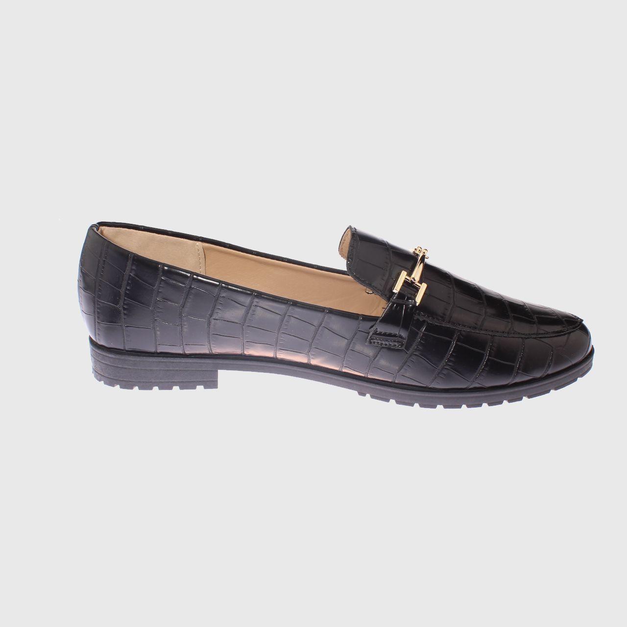Mocasín Negro Vía Franca Mujer-3