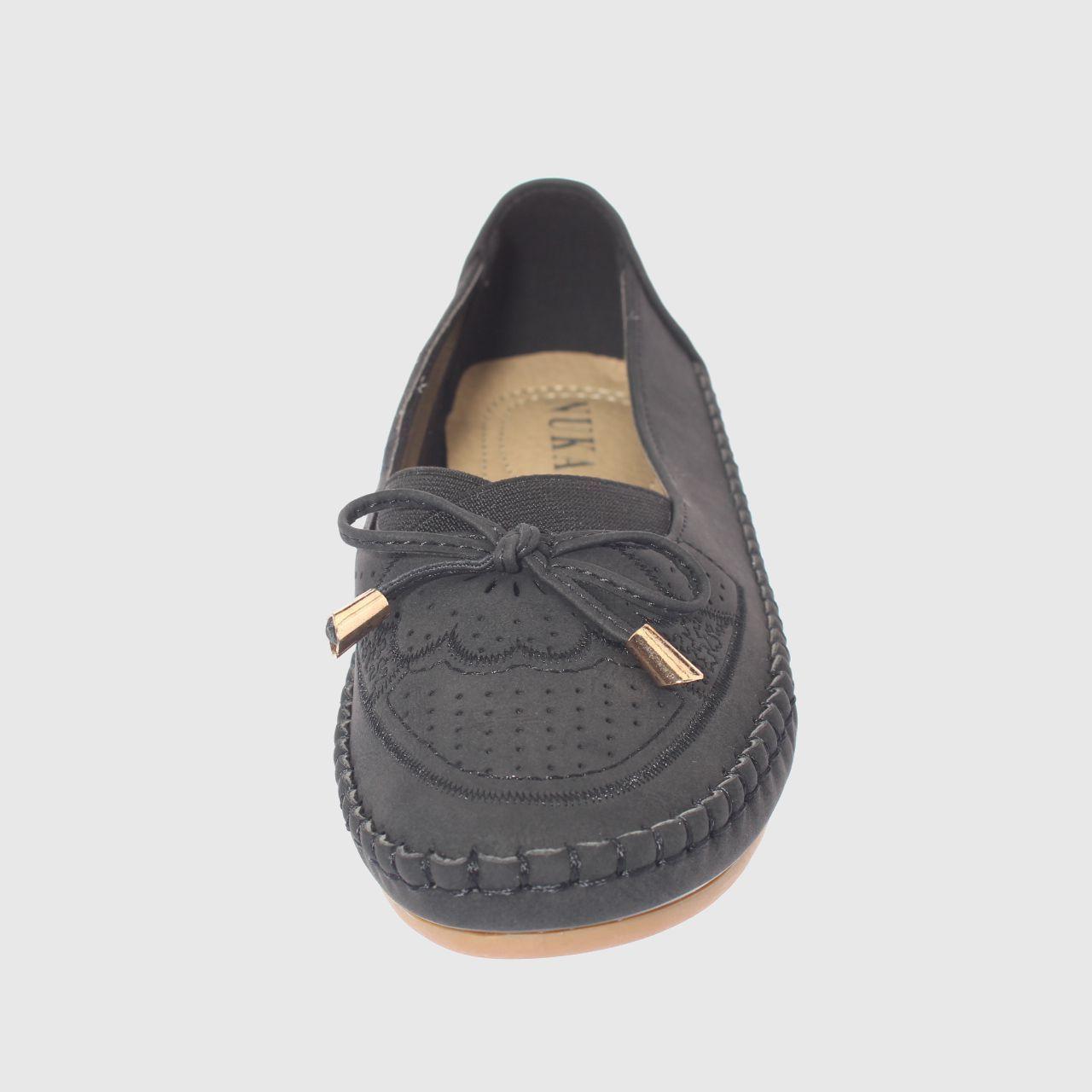 Mocasín Negro Vía Franca Mujer-2