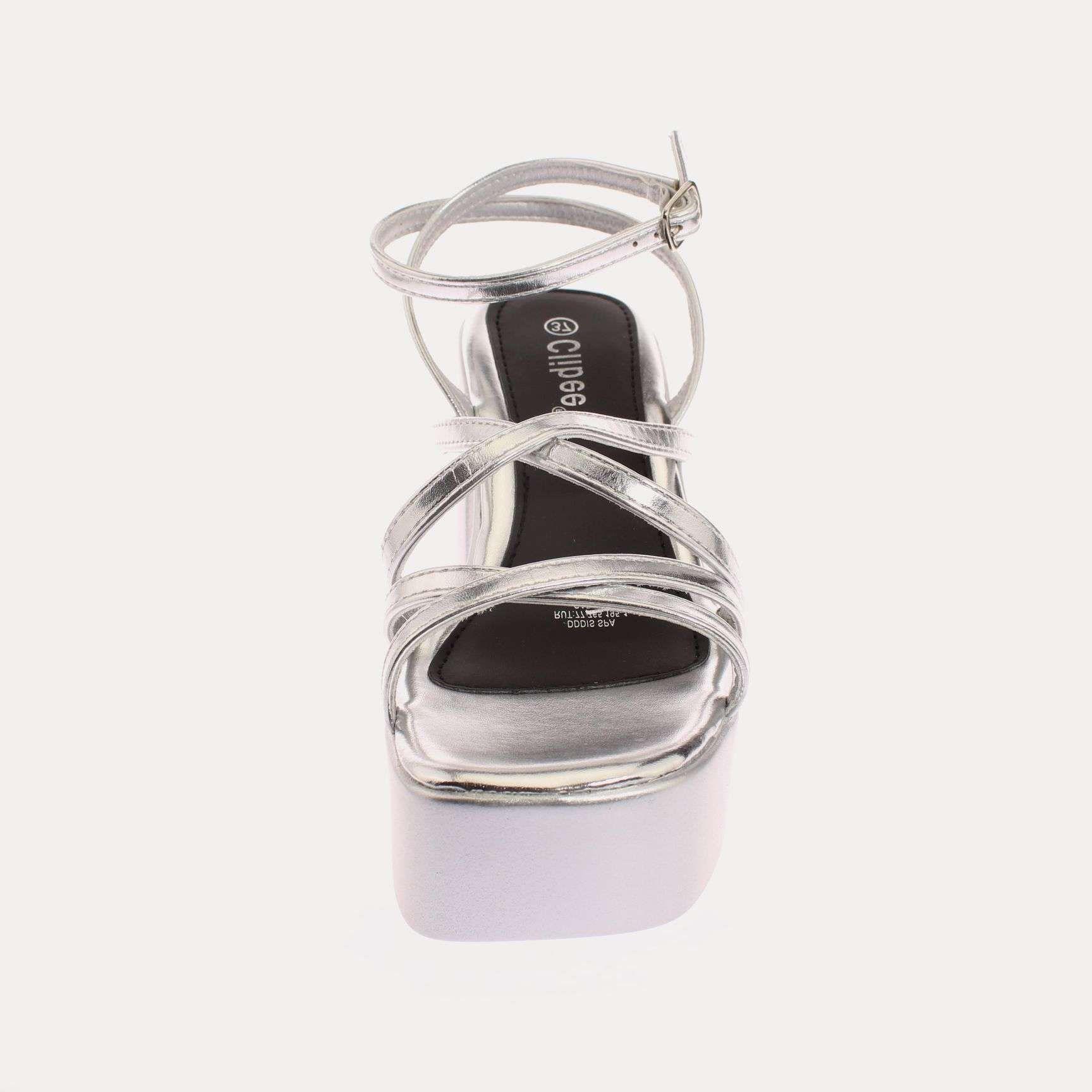 Sandalia Plataforma Negro Vía Franca Mujer Art: 5K5SILVERY-2