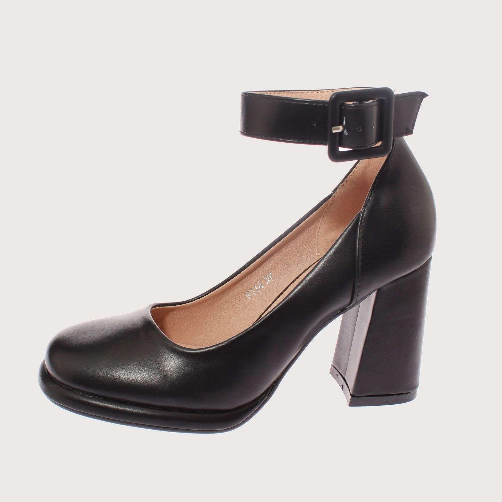 Zapato Tacón Negro Vía Franca Mujer Art: 5W114BLACK-1