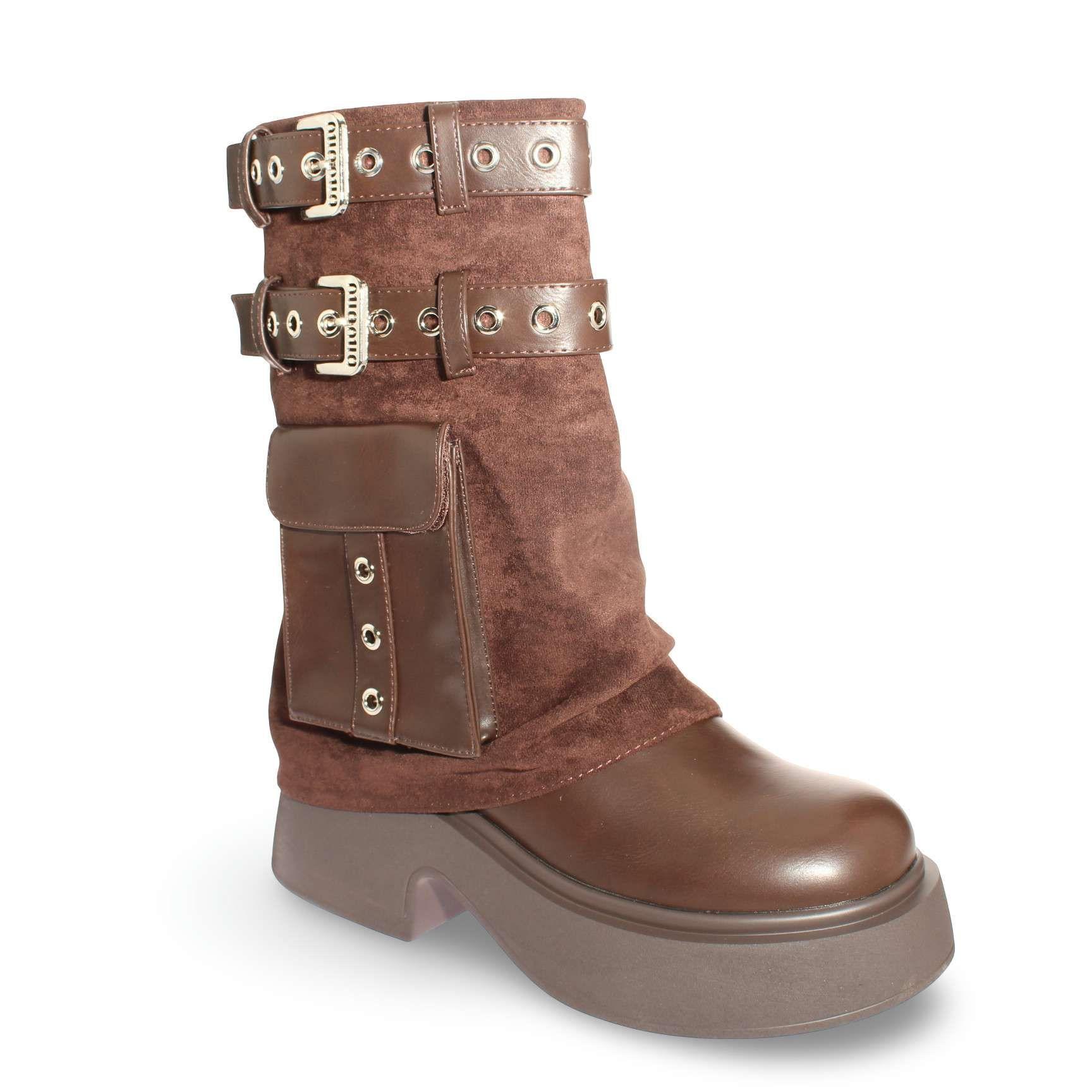 Bota OnuOnu Café Vía Franca Mujer Art: 5PG3232BROWN-0