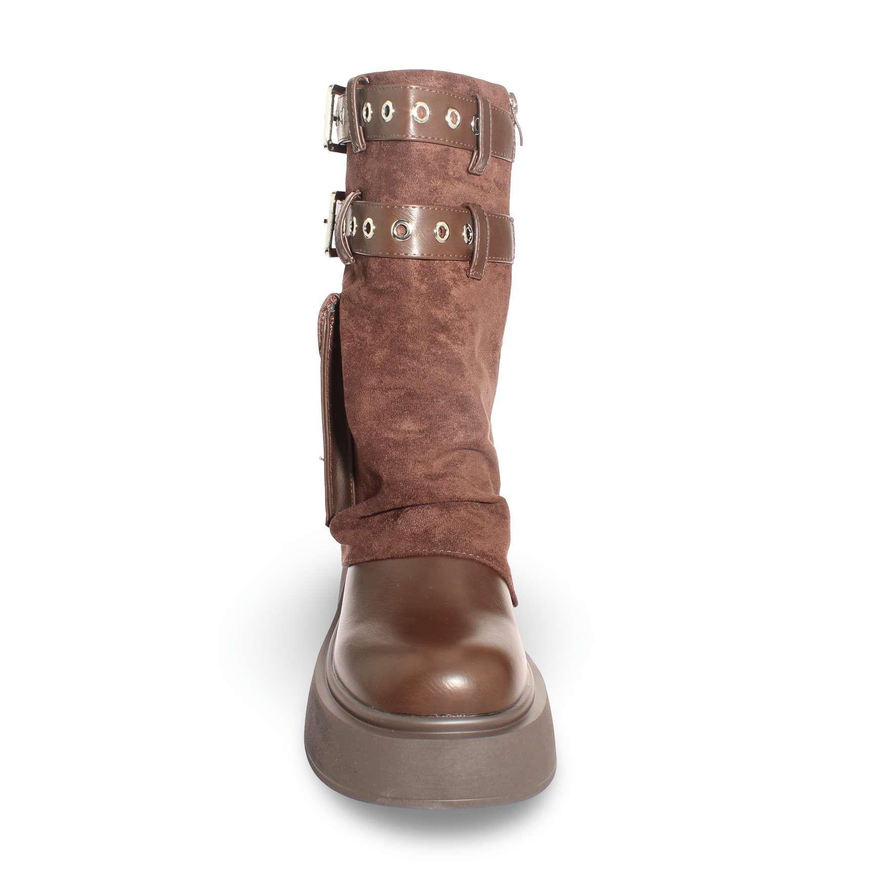 Bota OnuOnu Café Vía Franca Mujer Art: 5PG3232BROWN-2