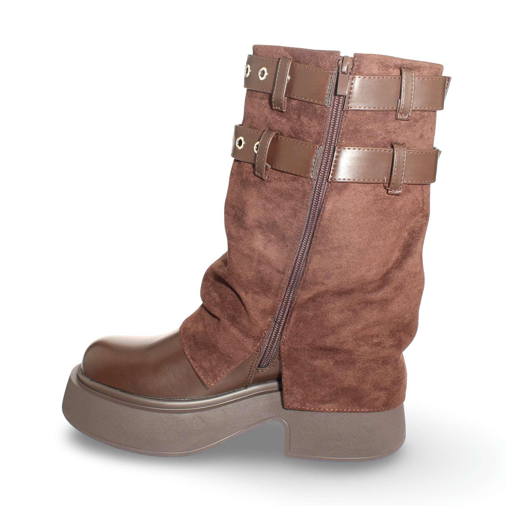 Bota OnuOnu Café Vía Franca Mujer Art: 5PG3232BROWN-3