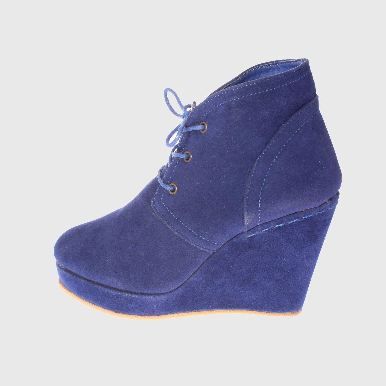Botín Terraplen Azul Vía Franca Mujer-1