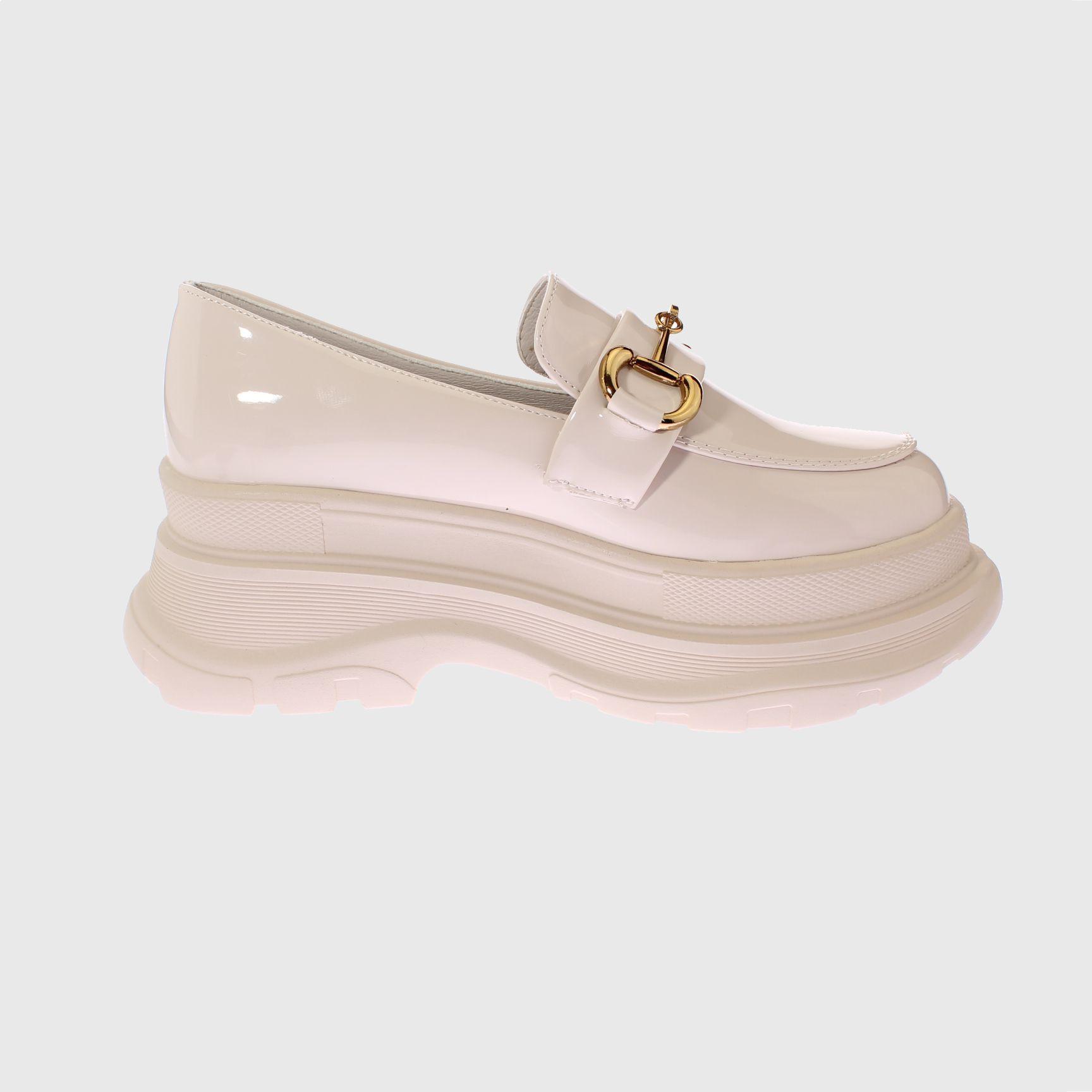 Mocasin Terraplen Blanco Vía Franca Mujer-3