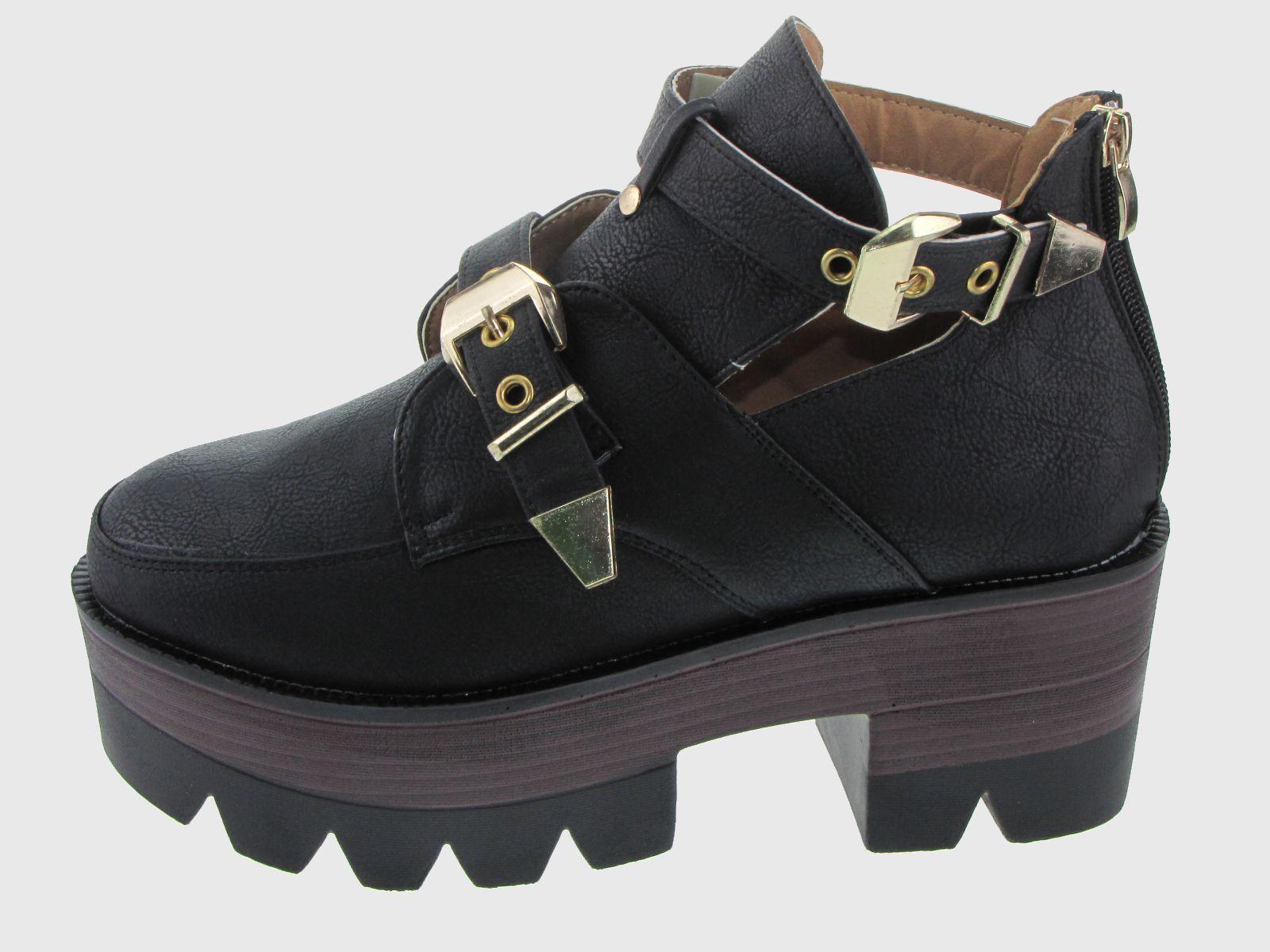 Botin Verano Negro Vía franca Mujer-1