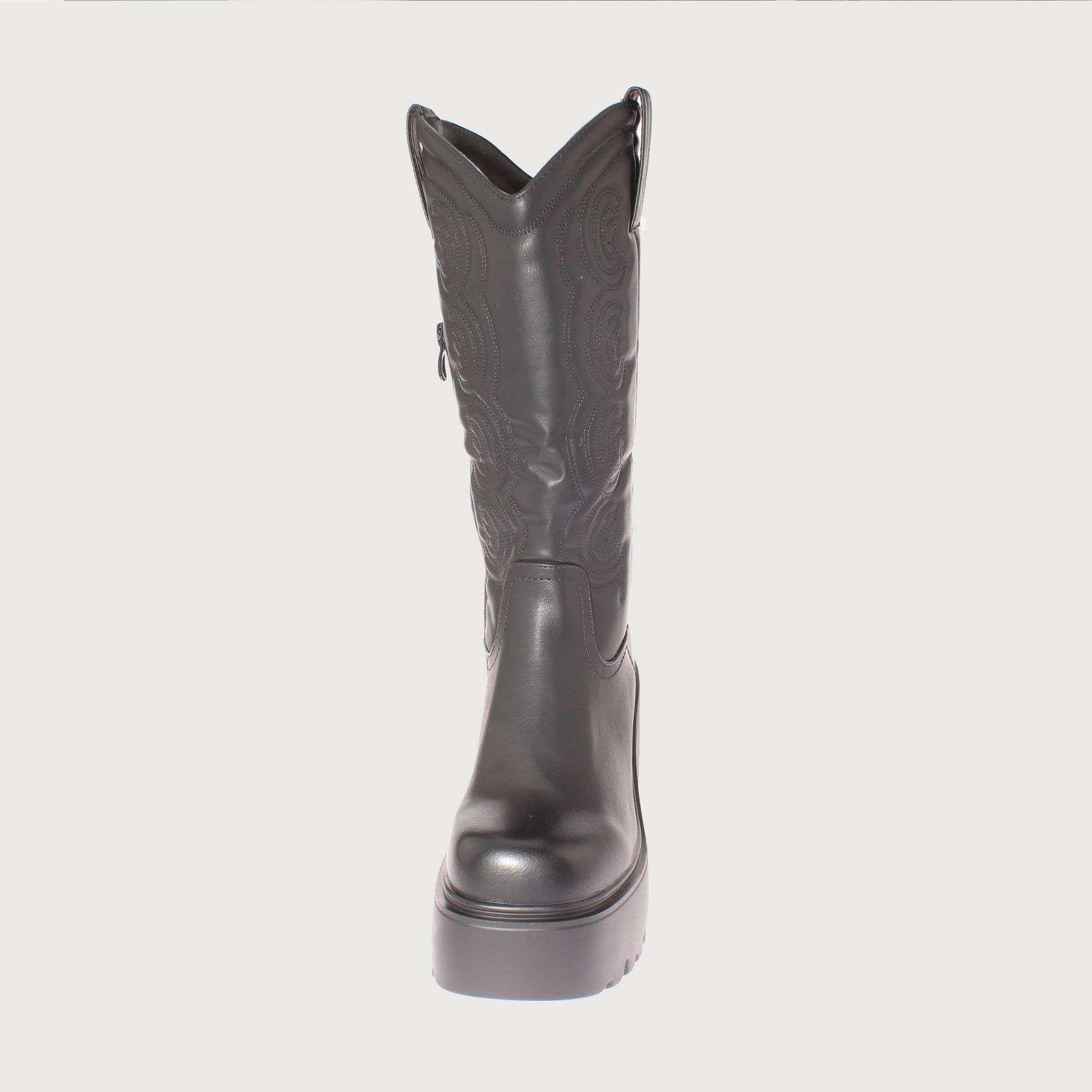 Bota Terraplen Negro Vía Franca Mujer Art: 5XZN584ANEGRO-2