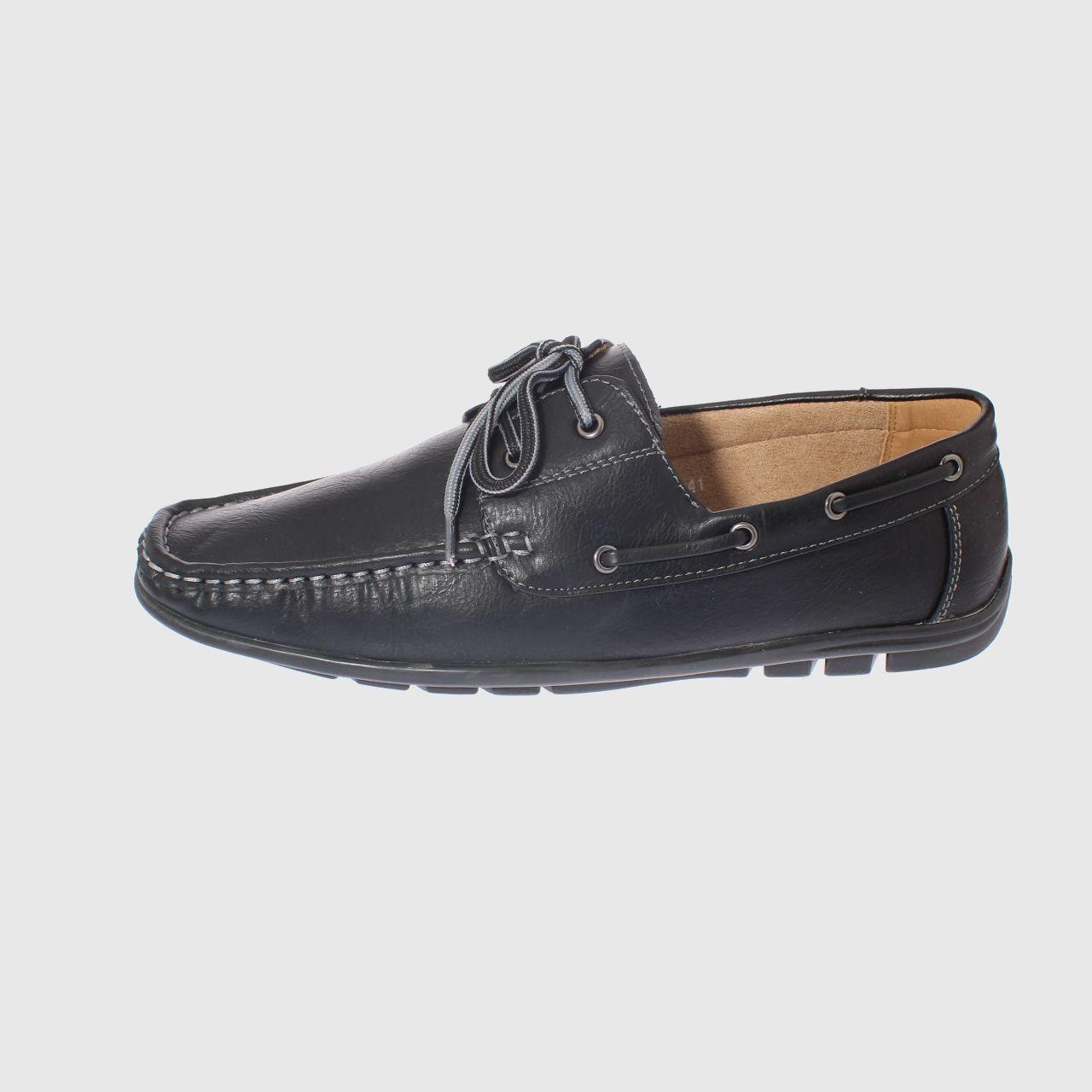 Zapato Negro Vía Franca Hombre-4