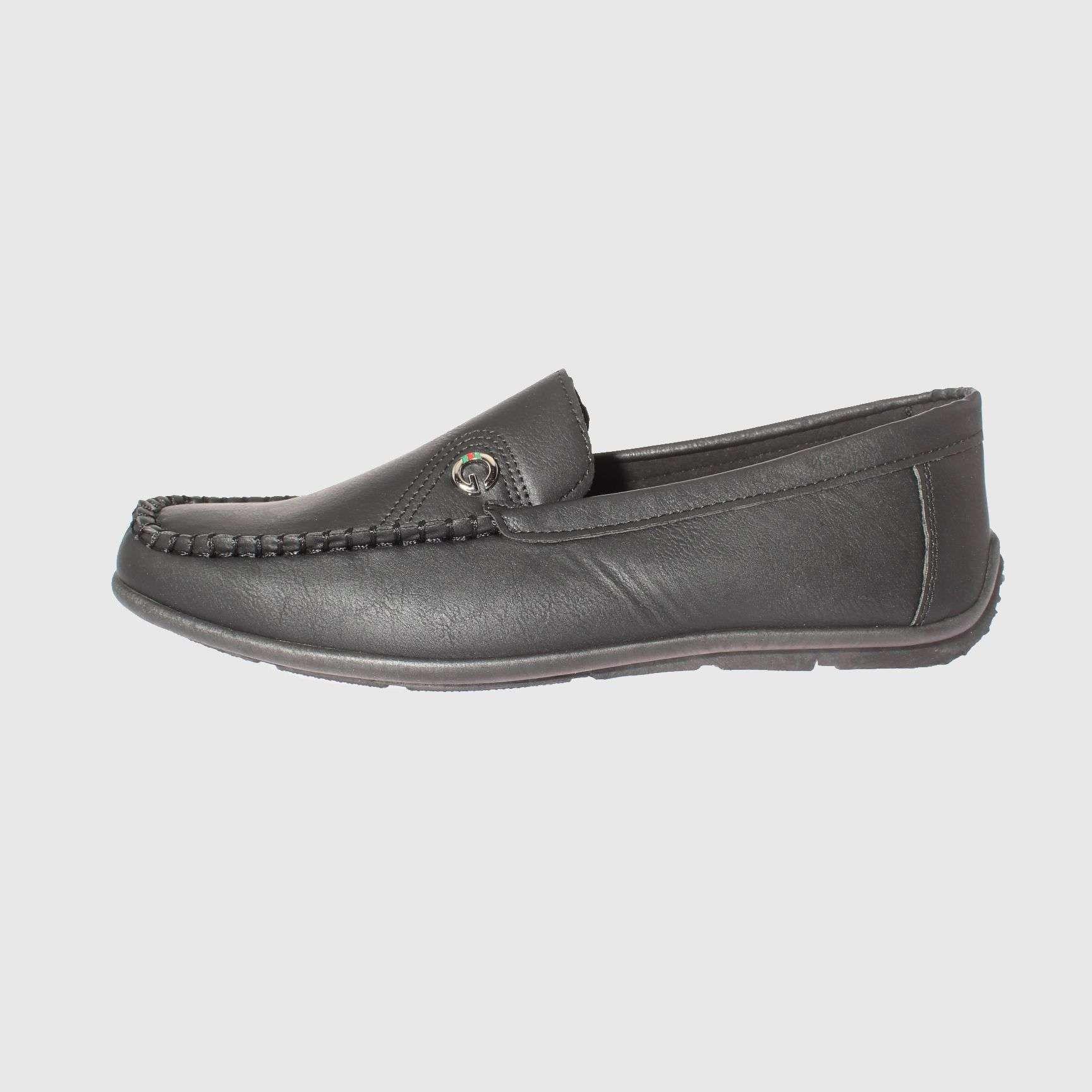 Mocasín Negro Vía Franca Hombre-1