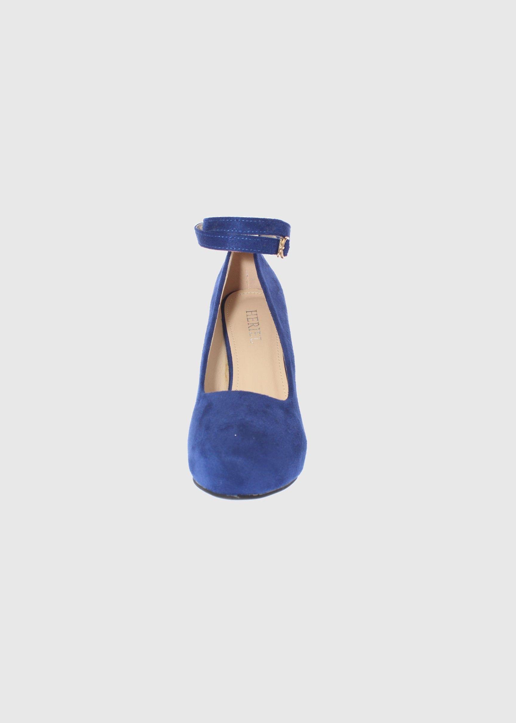 Zapato taco Azul Vía Franca Mujer-2