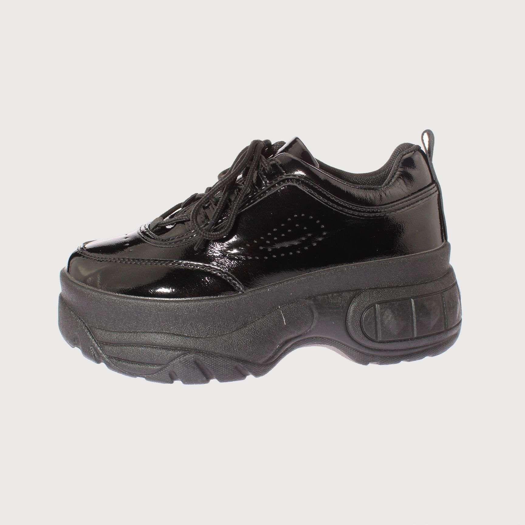 Zapato Negro Vía Franca Mujer Art: 5PG8601BLACKMIRROR-1
