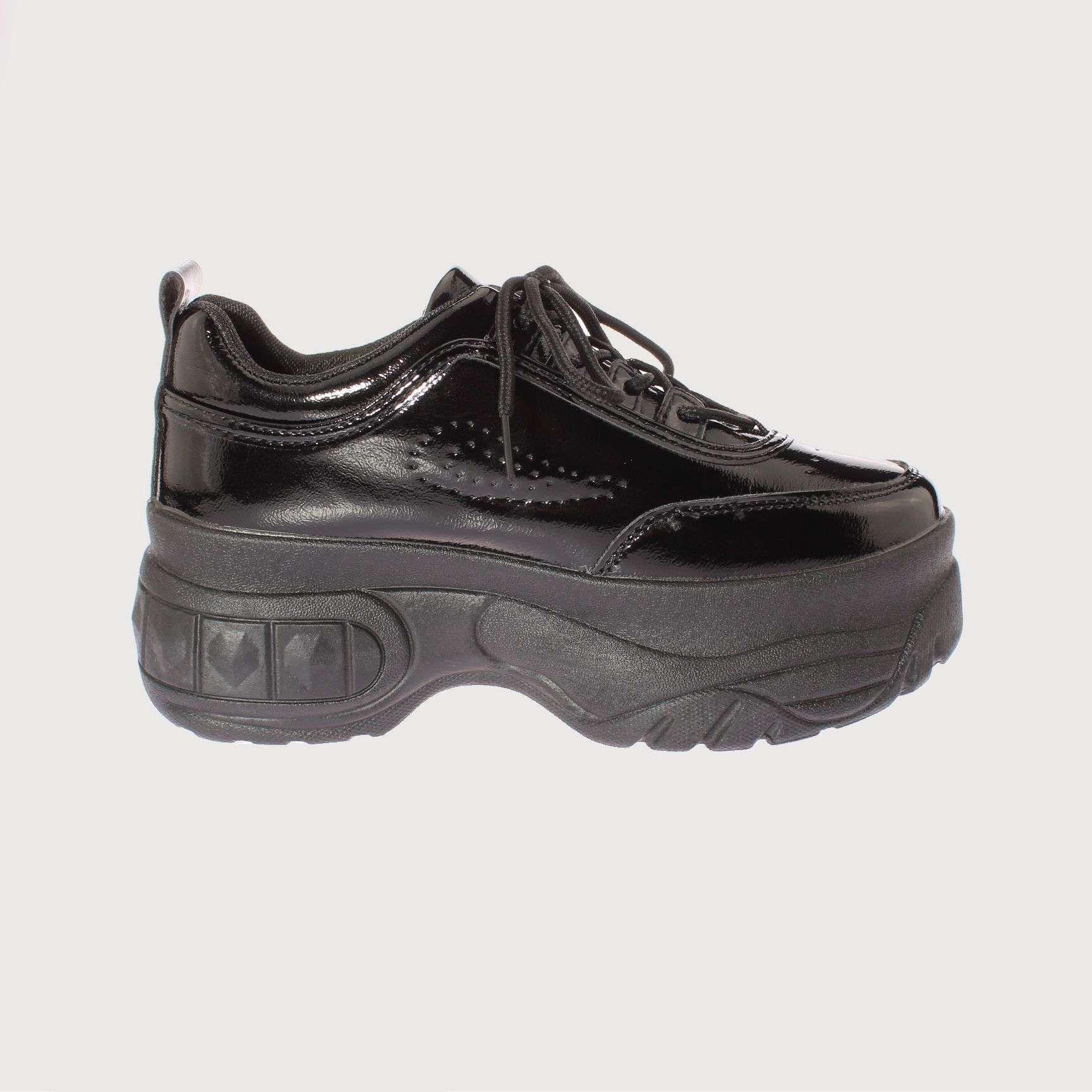 Zapato Negro Vía Franca Mujer Art: 5PG8601BLACKMIRROR-3