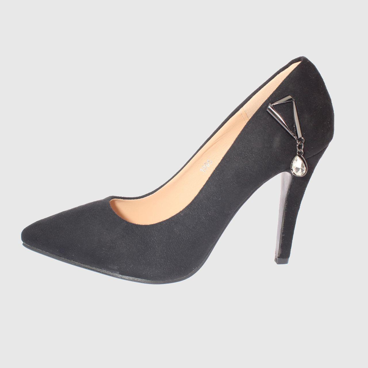 Zapato taco Negro Vía Franca Mujer-1