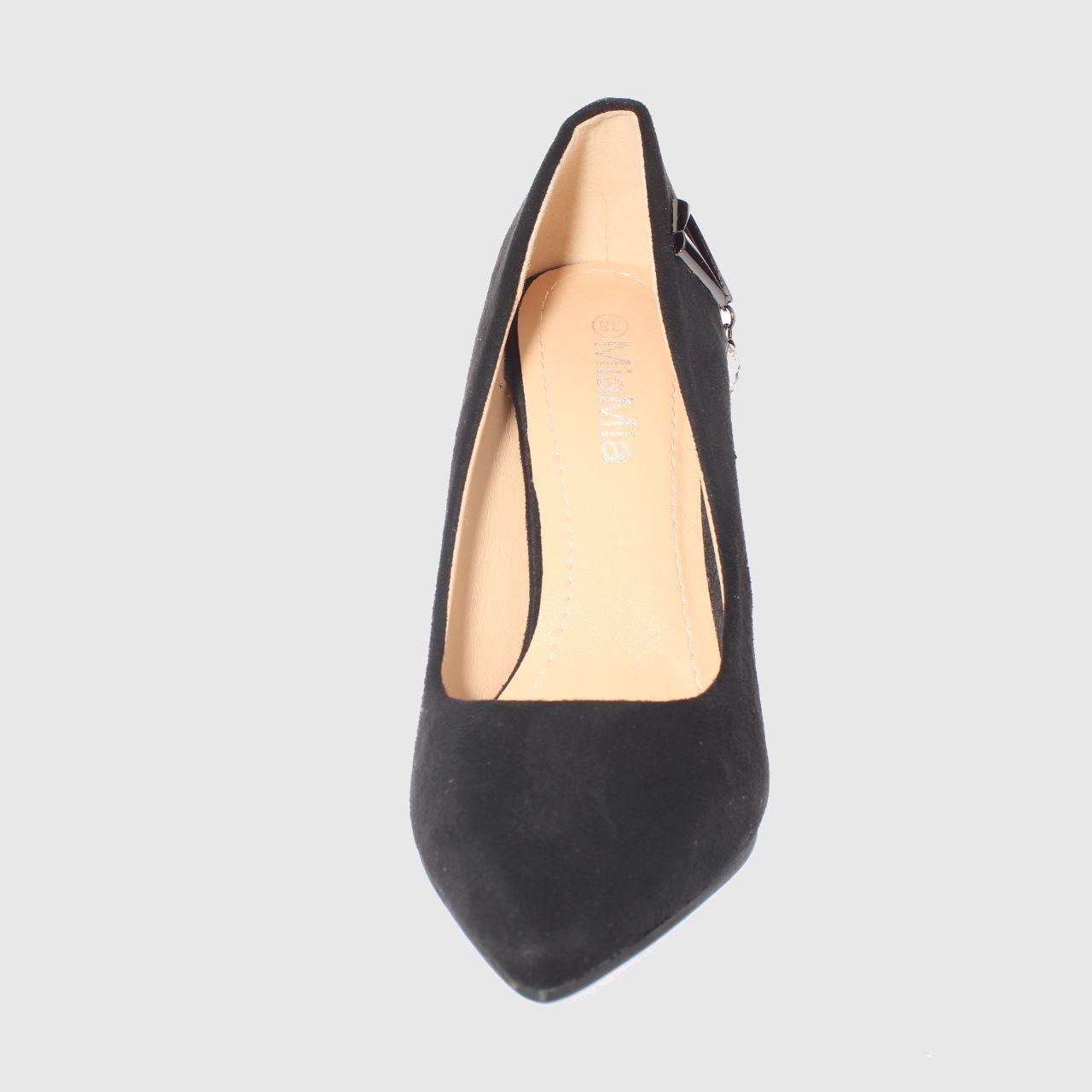 Zapato taco Negro Vía Franca Mujer-2