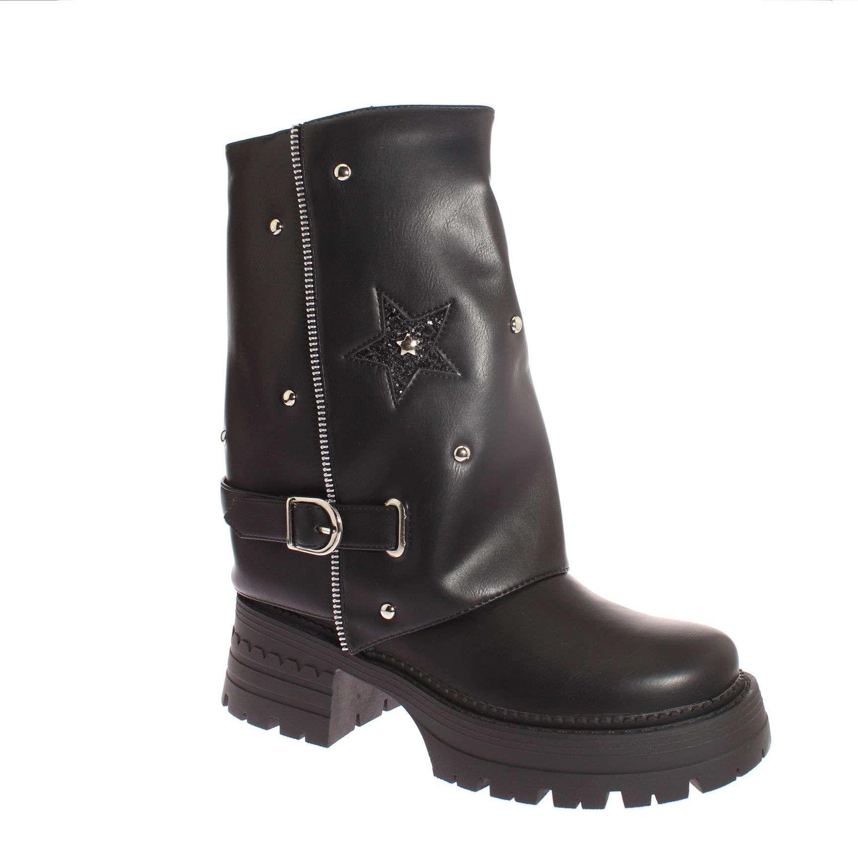Bota Negro Vía Franca Mujer Art: 5PG242791BLACK-0