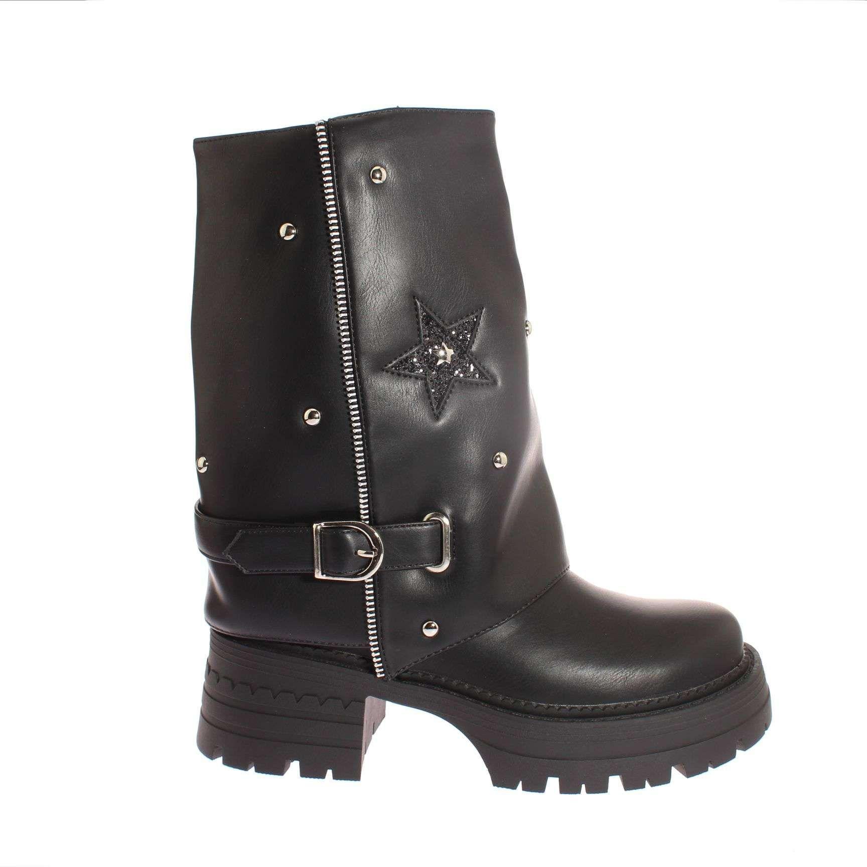 Bota Negro Vía Franca Mujer Art: 5PG242791BLACK-1