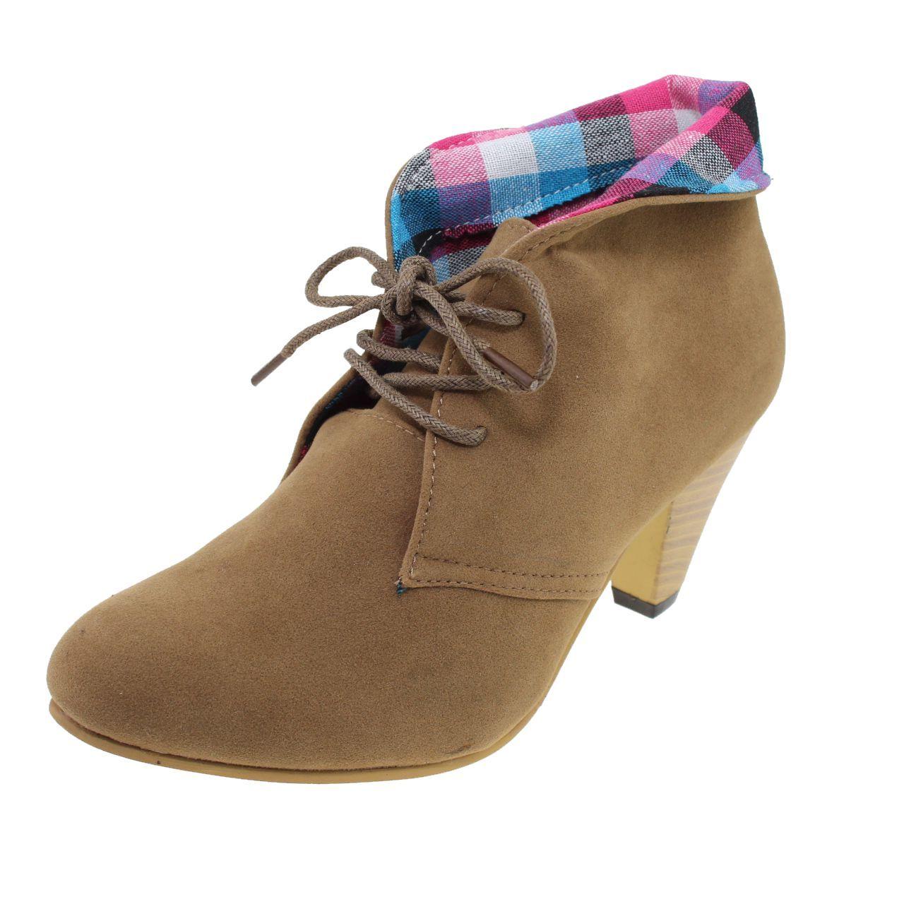 Botín Tacón Escoces Taupe Vía Franca Mujer-0