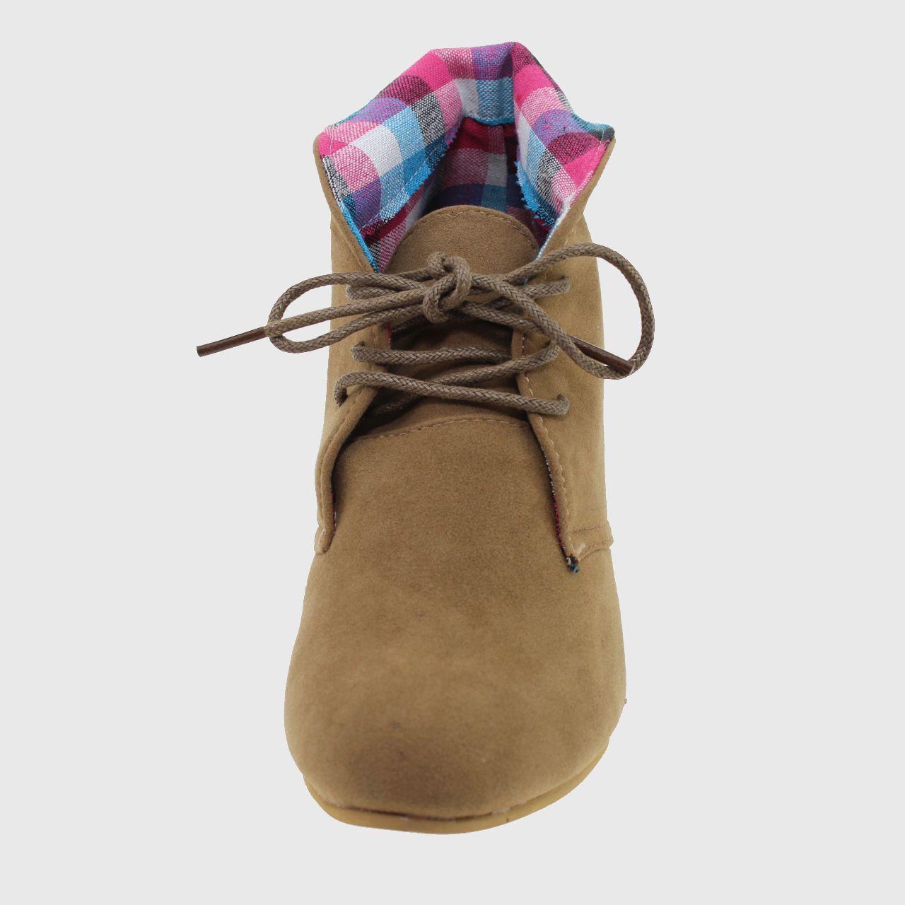 Botín Tacón Escoces Taupe Vía Franca Mujer-2