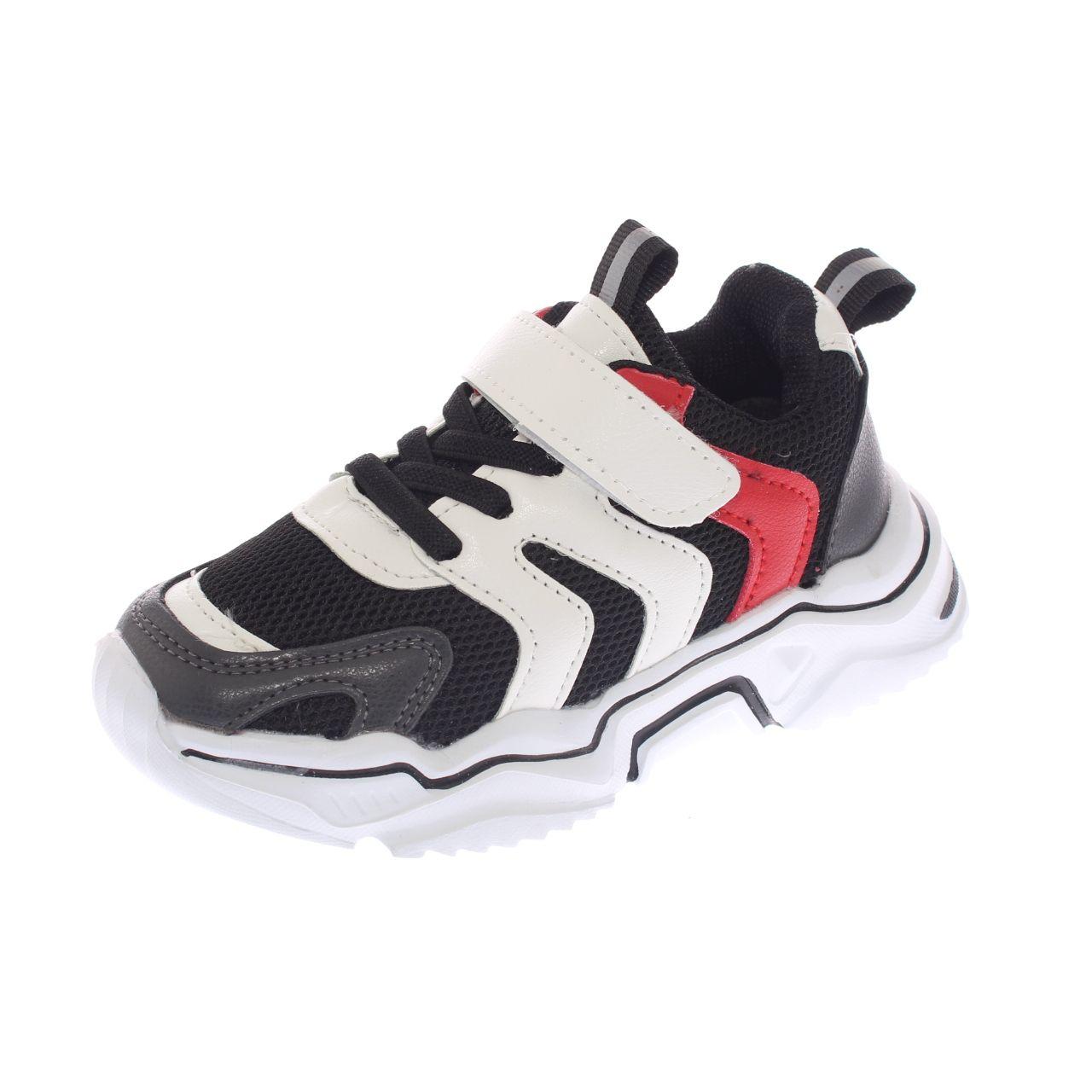 Zapatilla Negro/rojo Vía Franca Niño-0