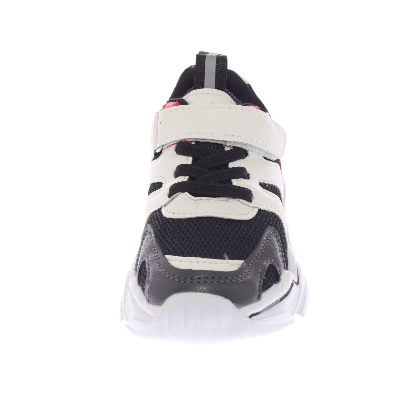 Zapatilla Negro/rojo Vía Franca Niño-1