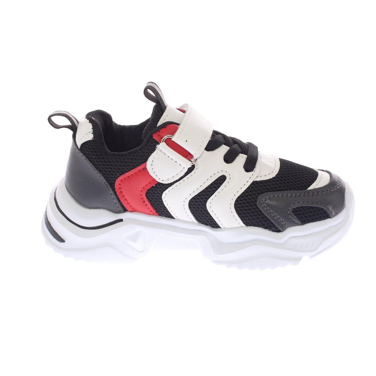 Zapatilla Negro/rojo Vía Franca Niño-2