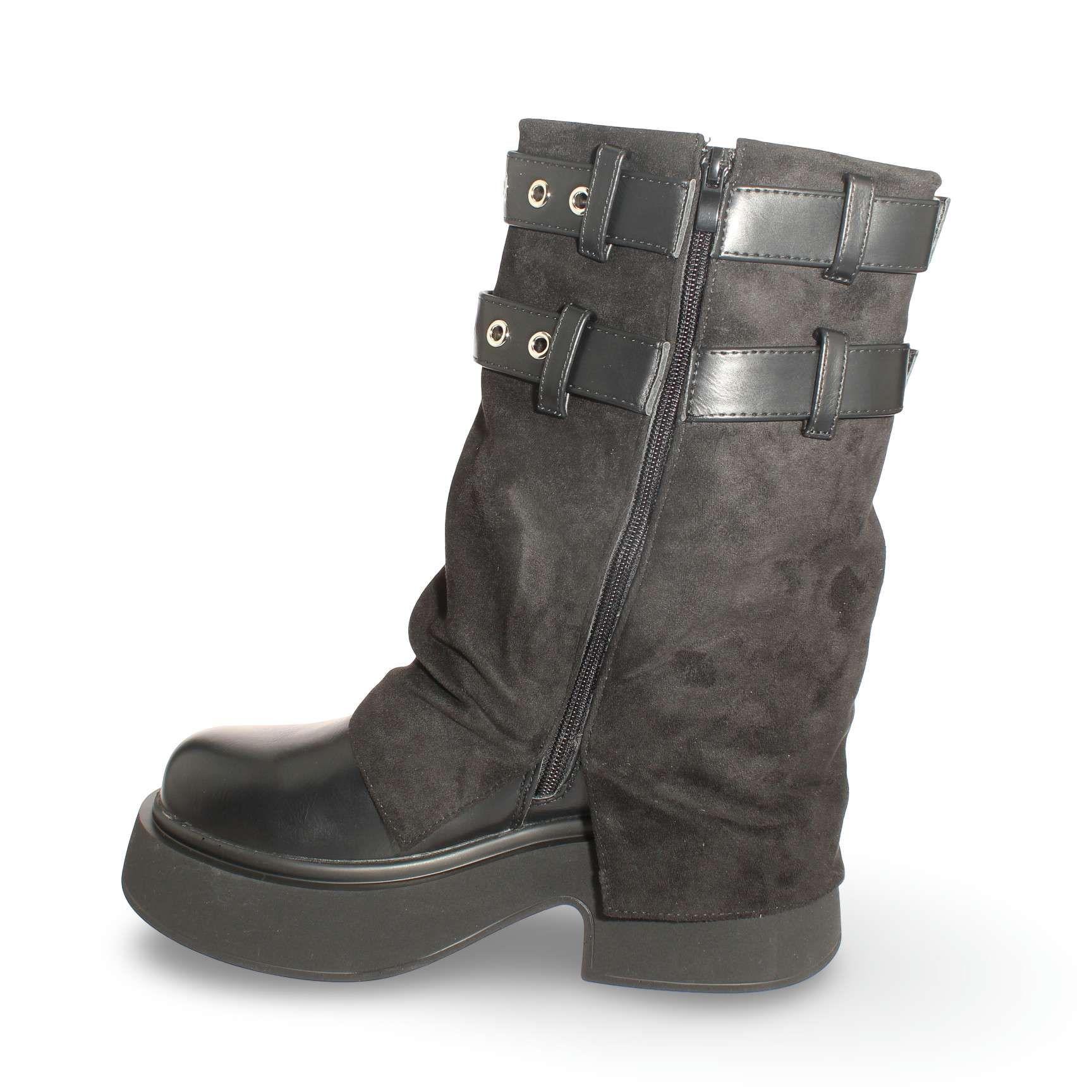 Bota OnuOnu Negro Vía Franca Mujer Art: 5PG3231BLACK-3