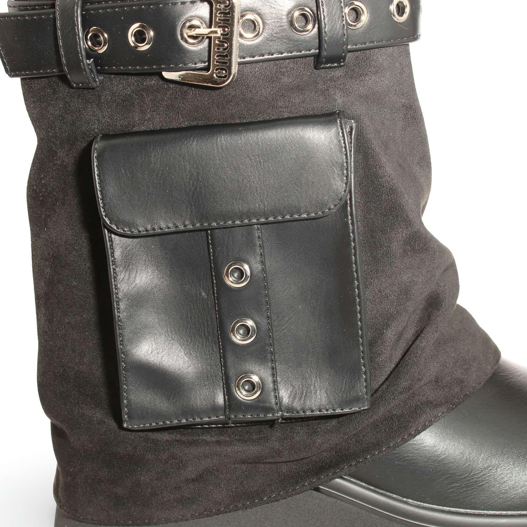 Bota OnuOnu Negro Vía Franca Mujer Art: 5PG3231BLACK-4