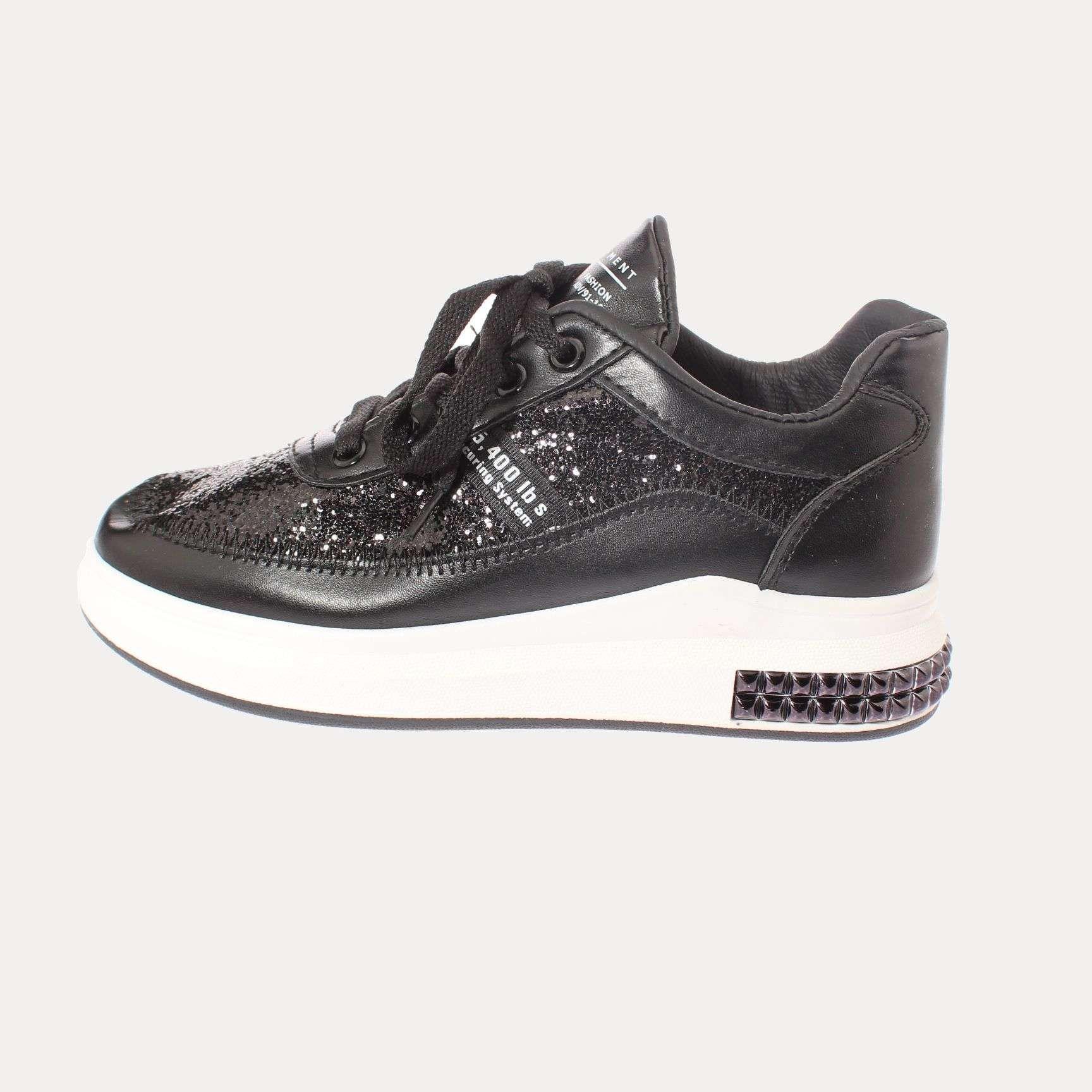 Zapatilla Negro Vía Franca Mujer Art: 51803210597BLACK-1