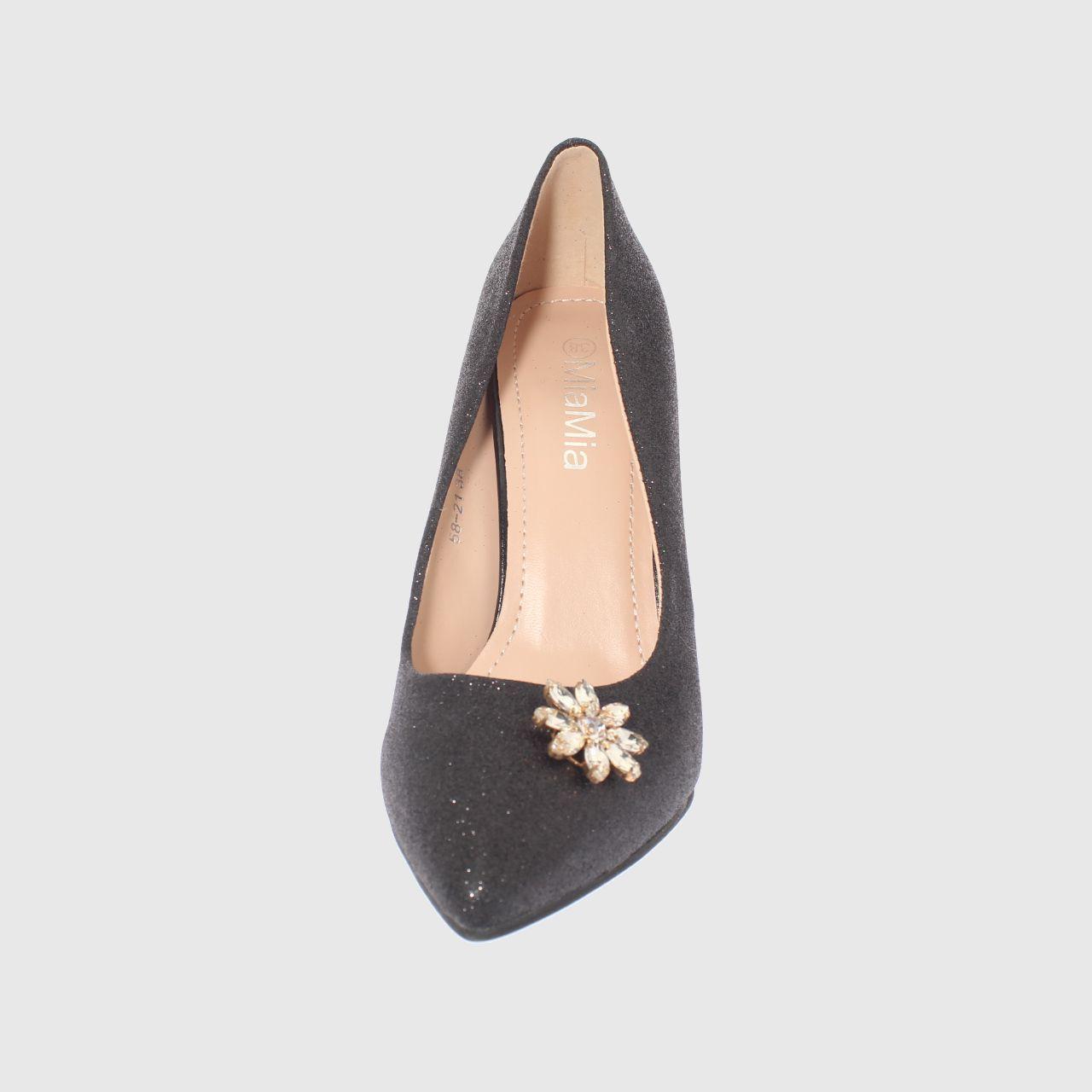 Zapato Taco Negro Vía Franca Mujer-2