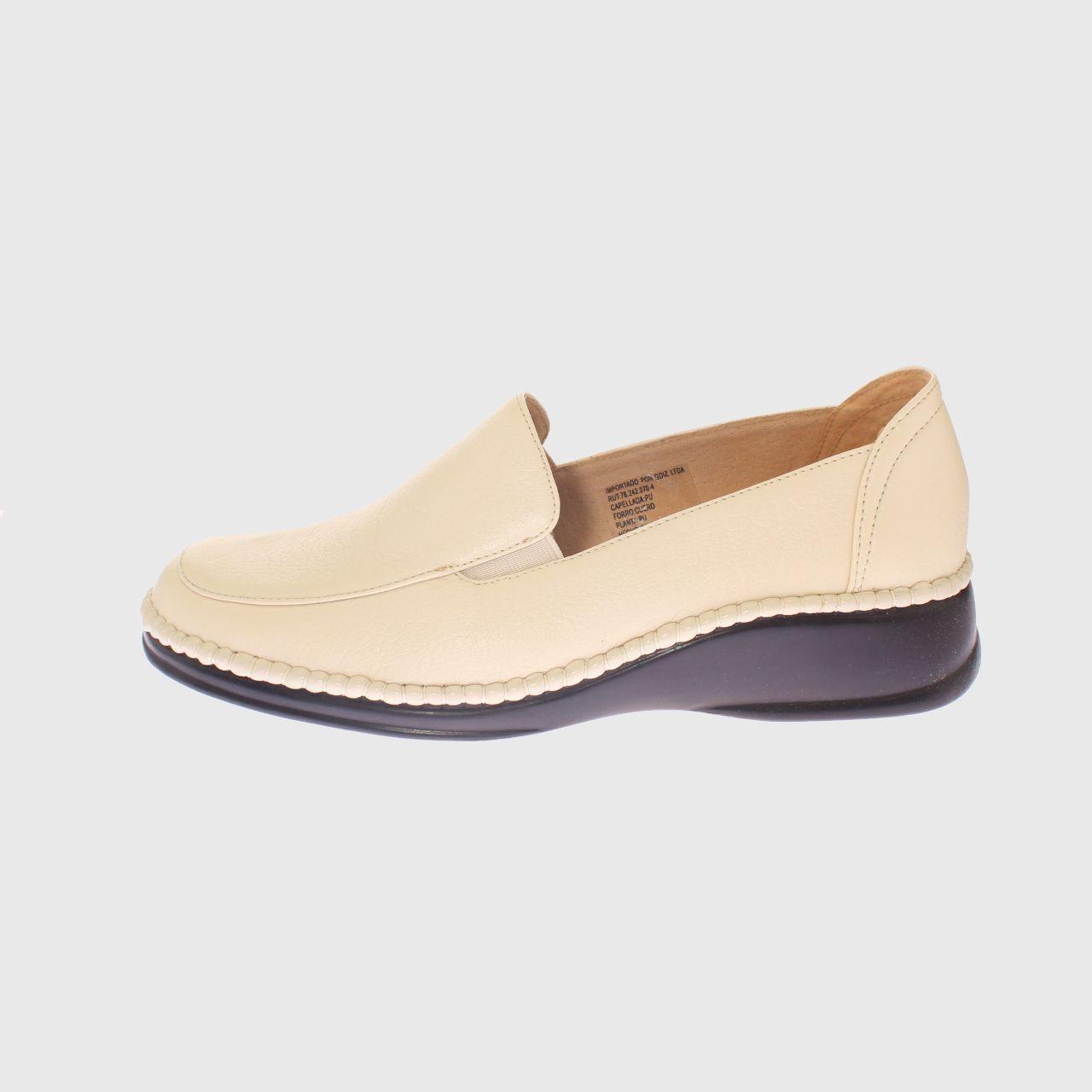 Mocasín Beige Vía Franca Mujer-1