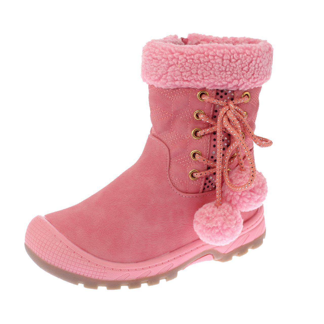 Bota Pom Pom Rosado Vía Franca Niña-0