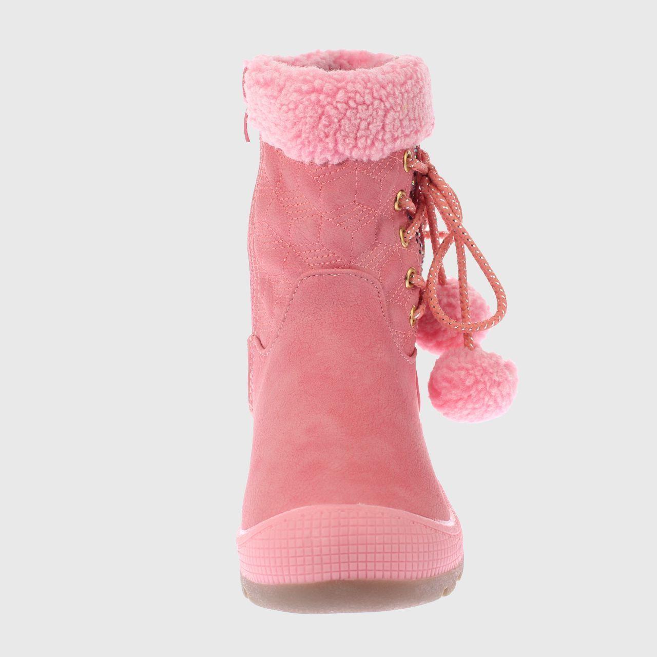 Bota Pom Pom Rosado Vía Franca Niña-2