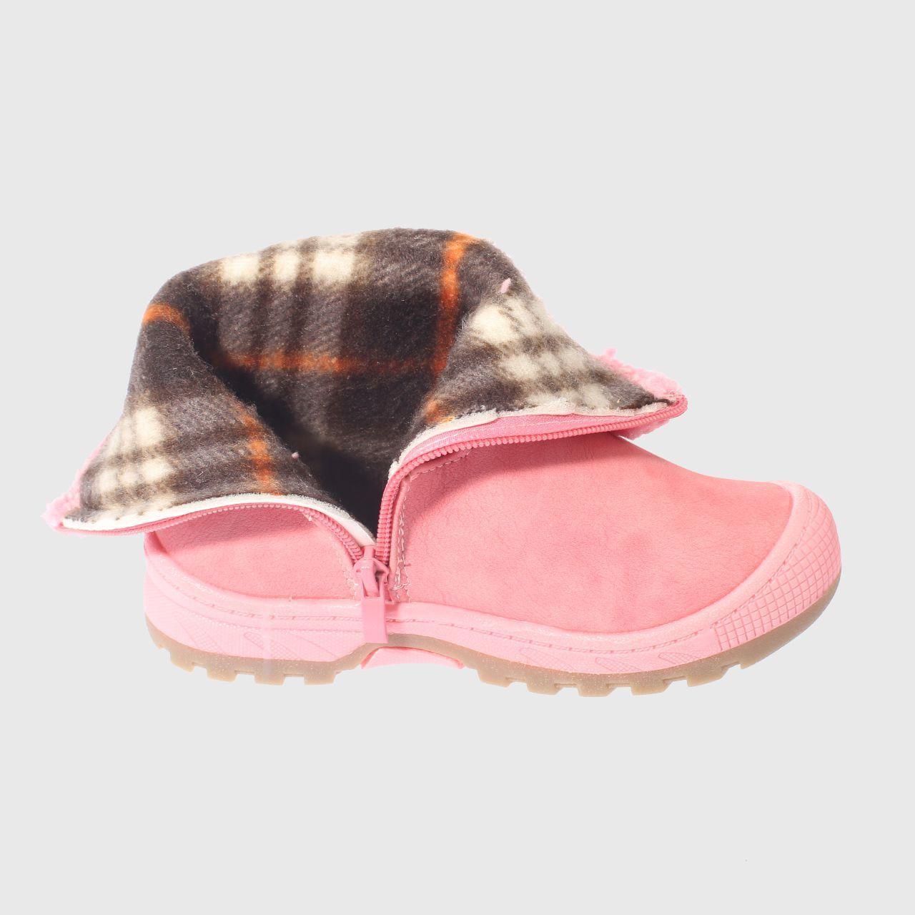 Bota Pom Pom Rosado Vía Franca Niña-4