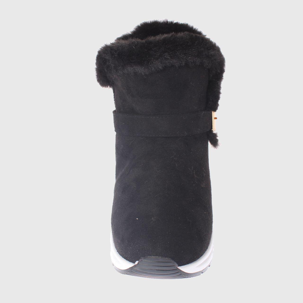 Bota Piel Negro Vía Franca Mujer-2