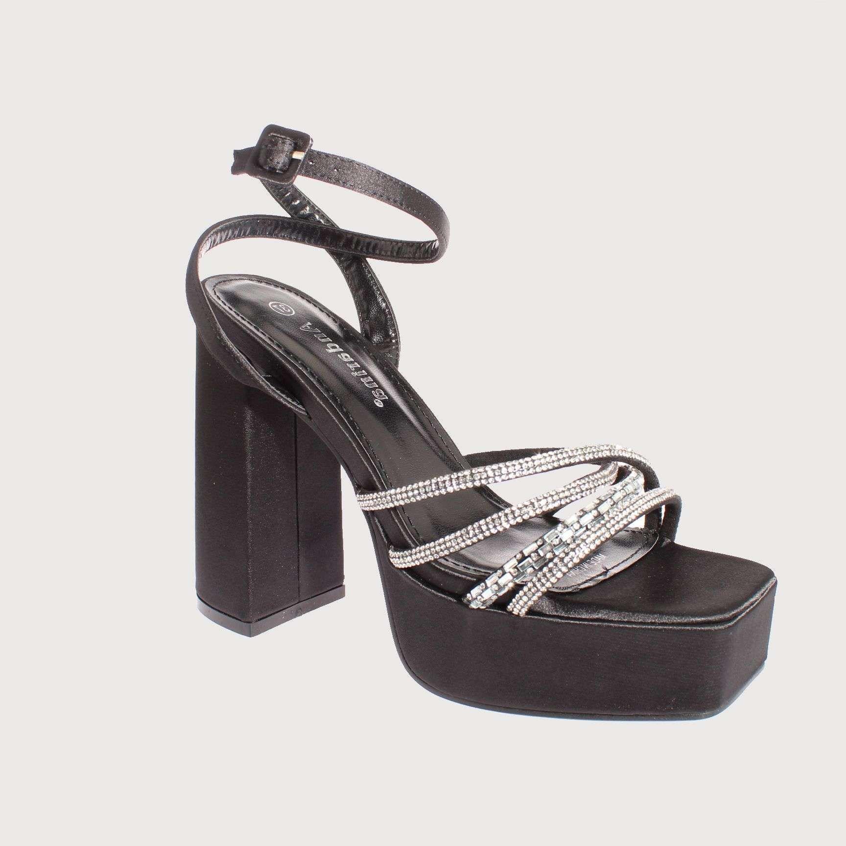 Sandalia Plataforma Negro Vía Franca Mujer Art: 57294Q9BLACK-0
