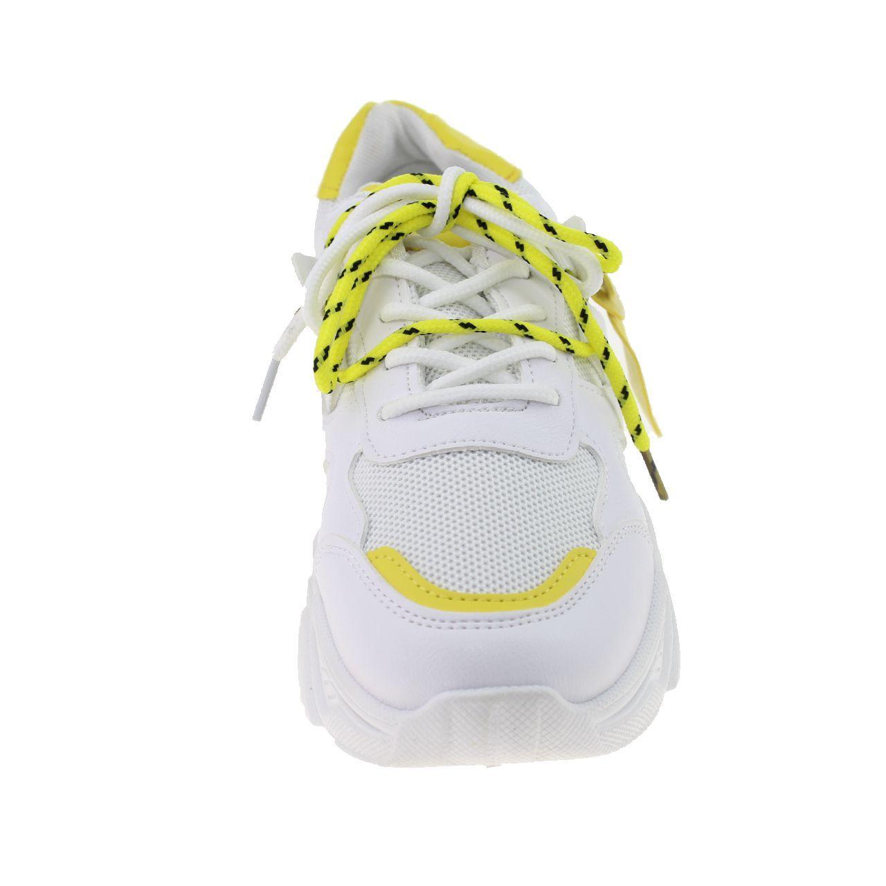 Zapatilla Blanco/Amarillo Vía Franca Mujer-3