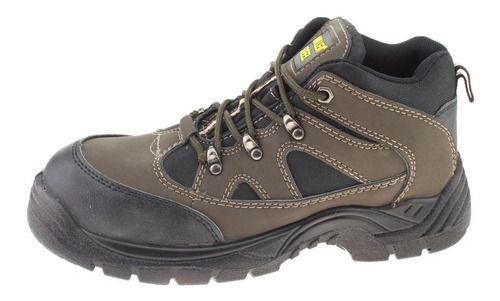 Botin Seguridad Para Hombre Color Café-1