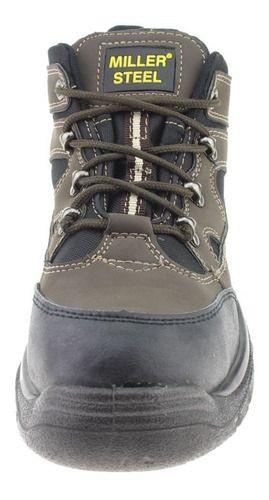 Botin Seguridad Para Hombre Color Café-2