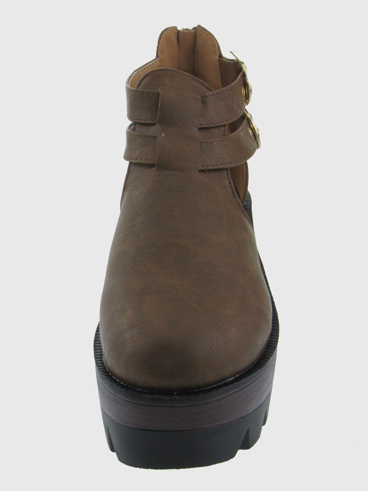 Botin Verano Camel Vía franca Mujer-2