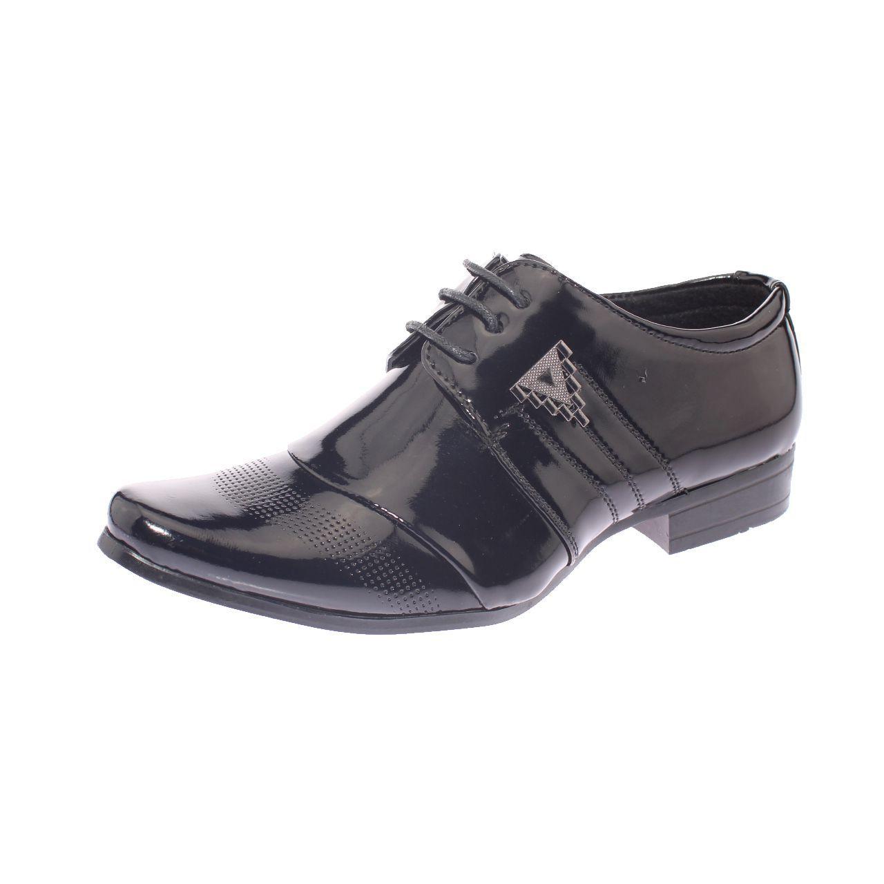 Zapato Formal Negro Vía Franca Niño-0
