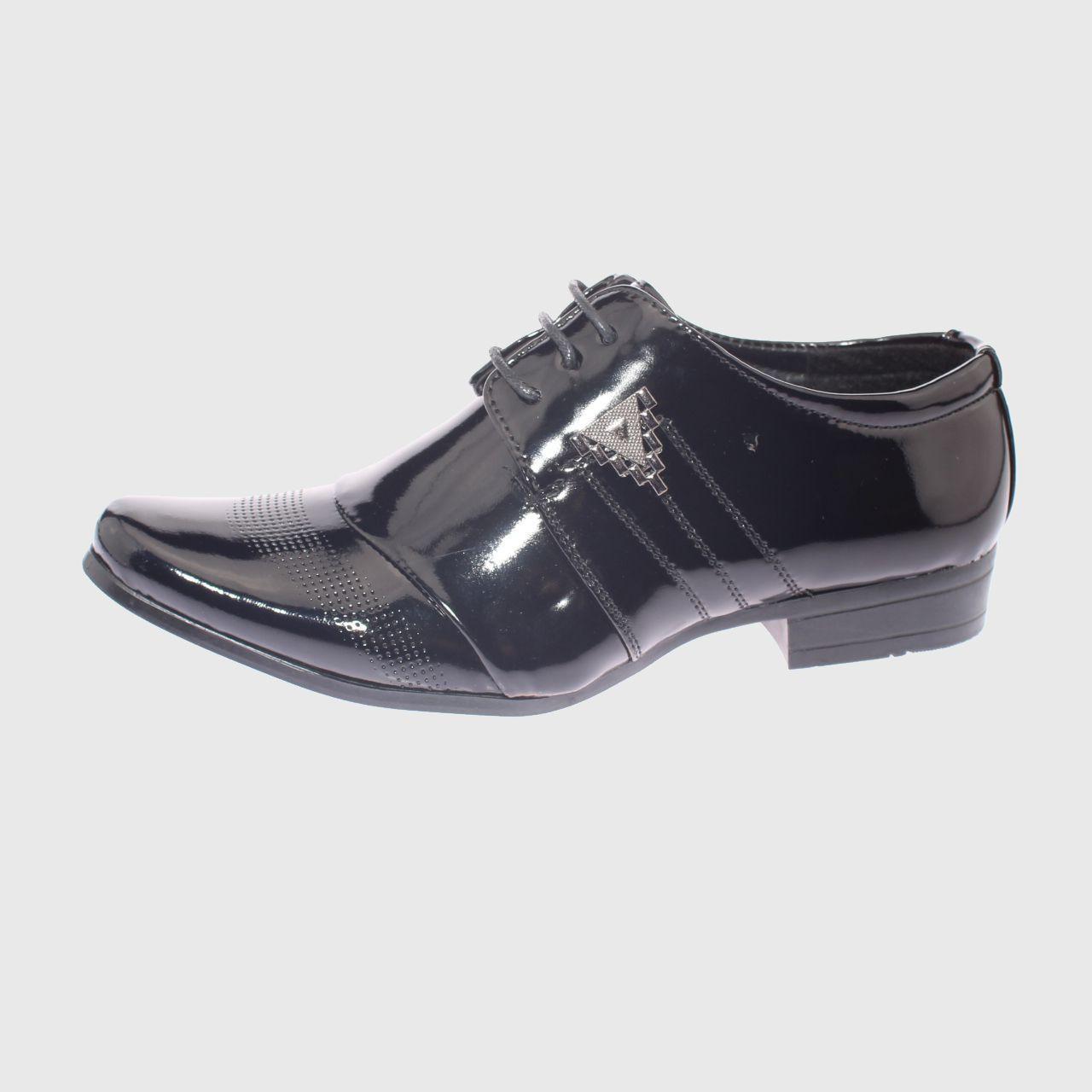 Zapato Formal Negro Vía Franca Niño-1