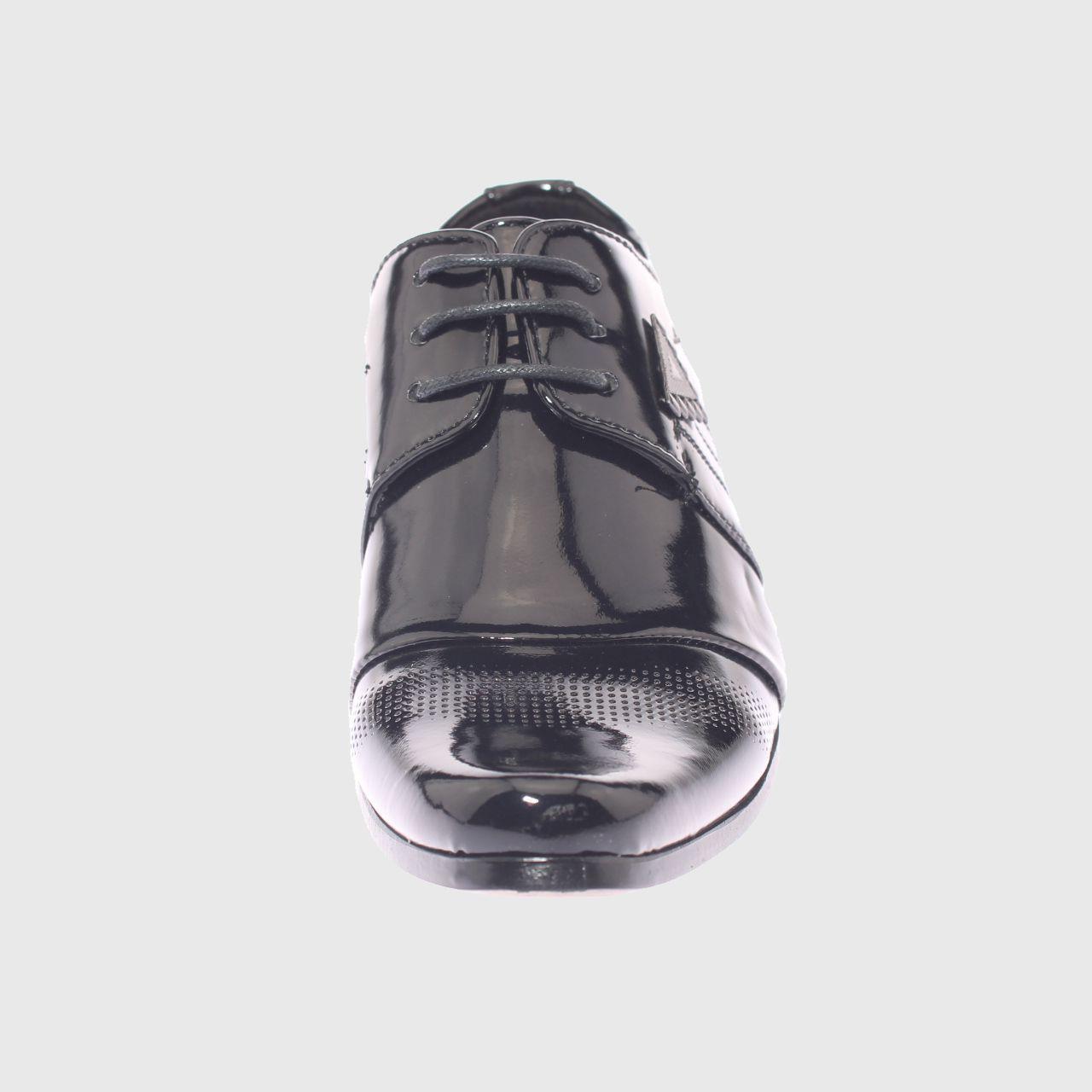 Zapato Formal Negro Vía Franca Niño-2