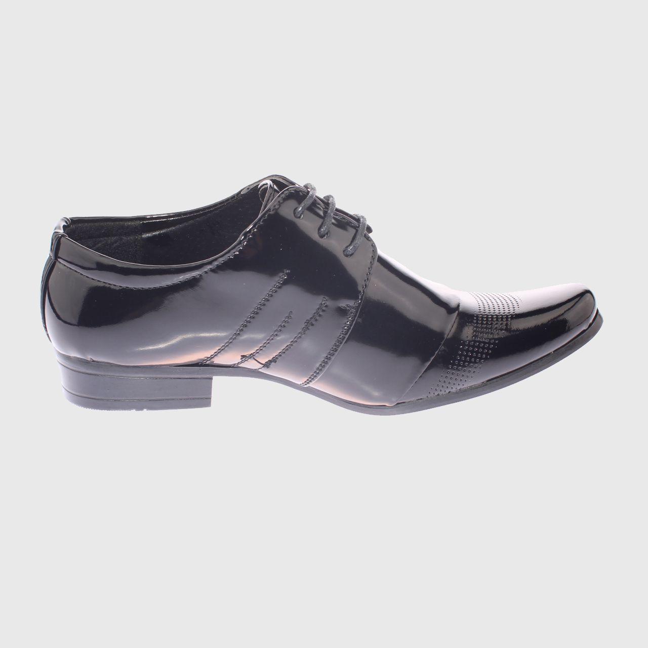 Zapato Formal Negro Vía Franca Niño-3