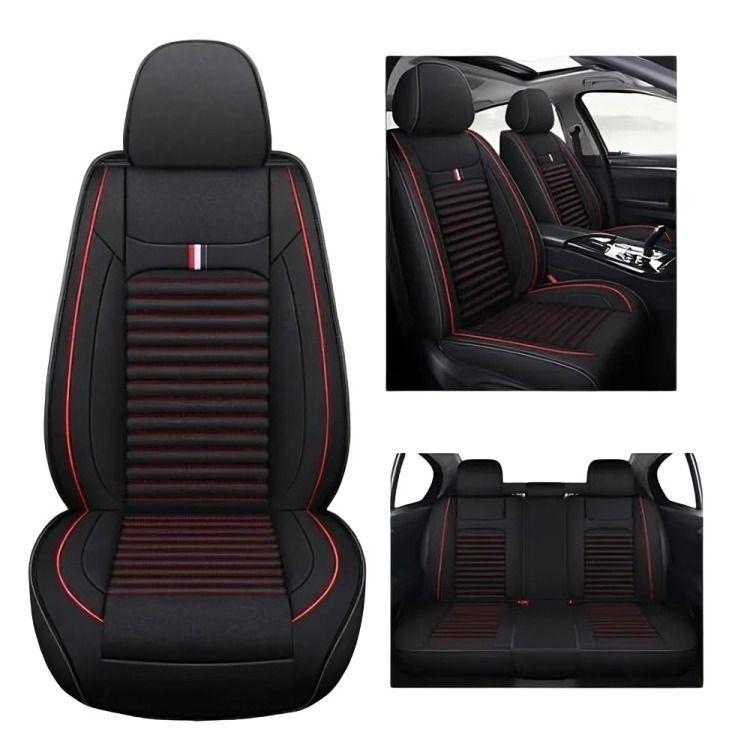 Set 5 Funda Cubre Asiento Universal Tela Forro Asiento-3